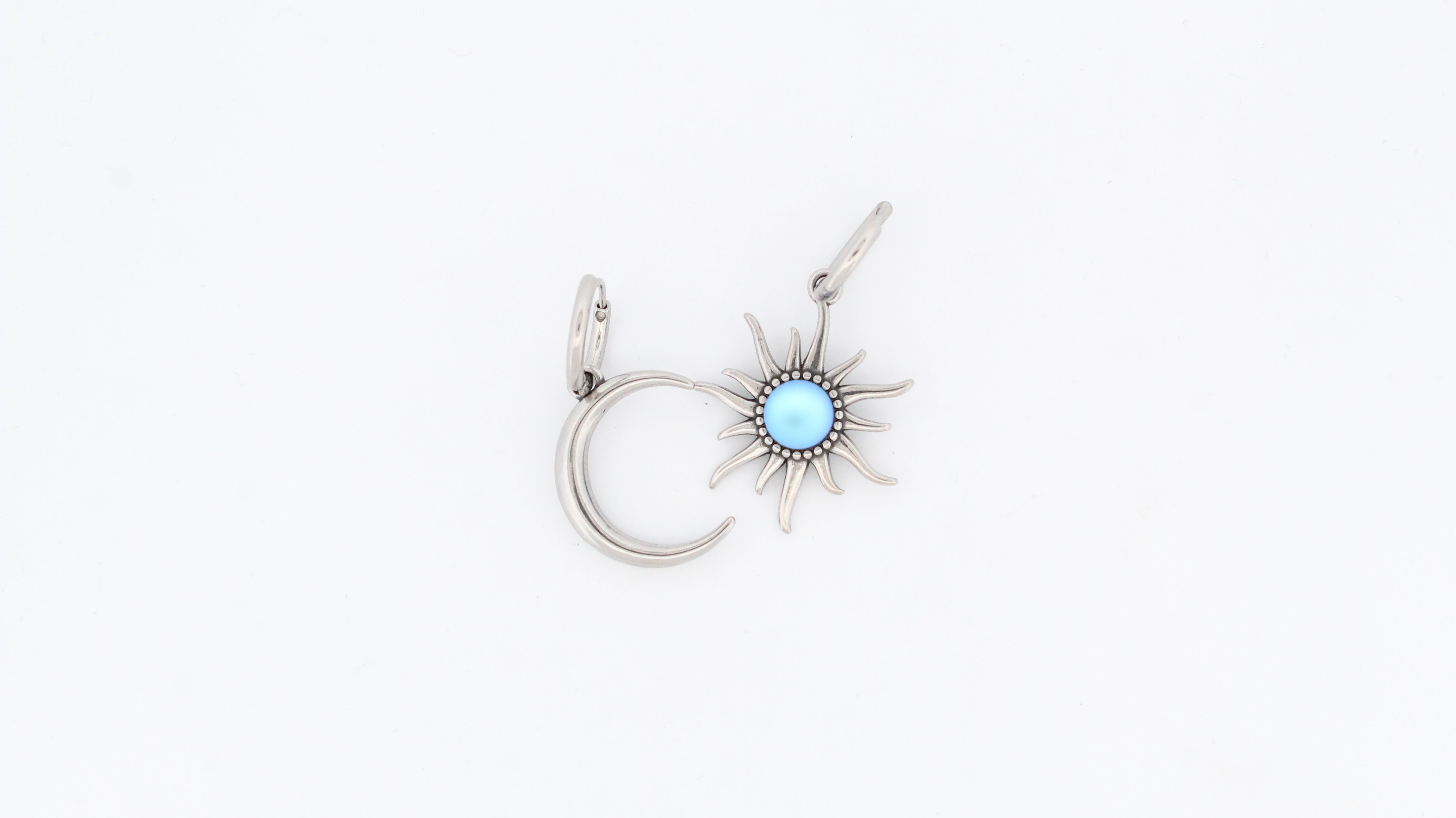 INDIGO SUN HOOP EARRINGS