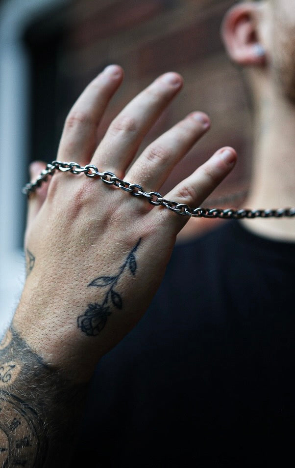 VINTAGE INDUSTRIAL LINK CHAIN