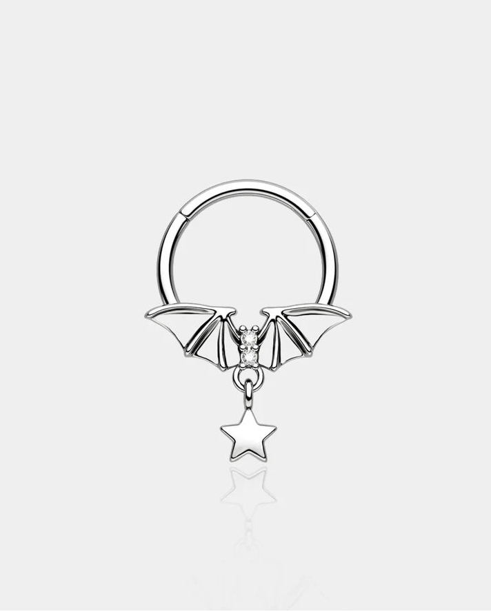 BAT WINGS STAR DANGLE SEGMENT SEPTUM RING