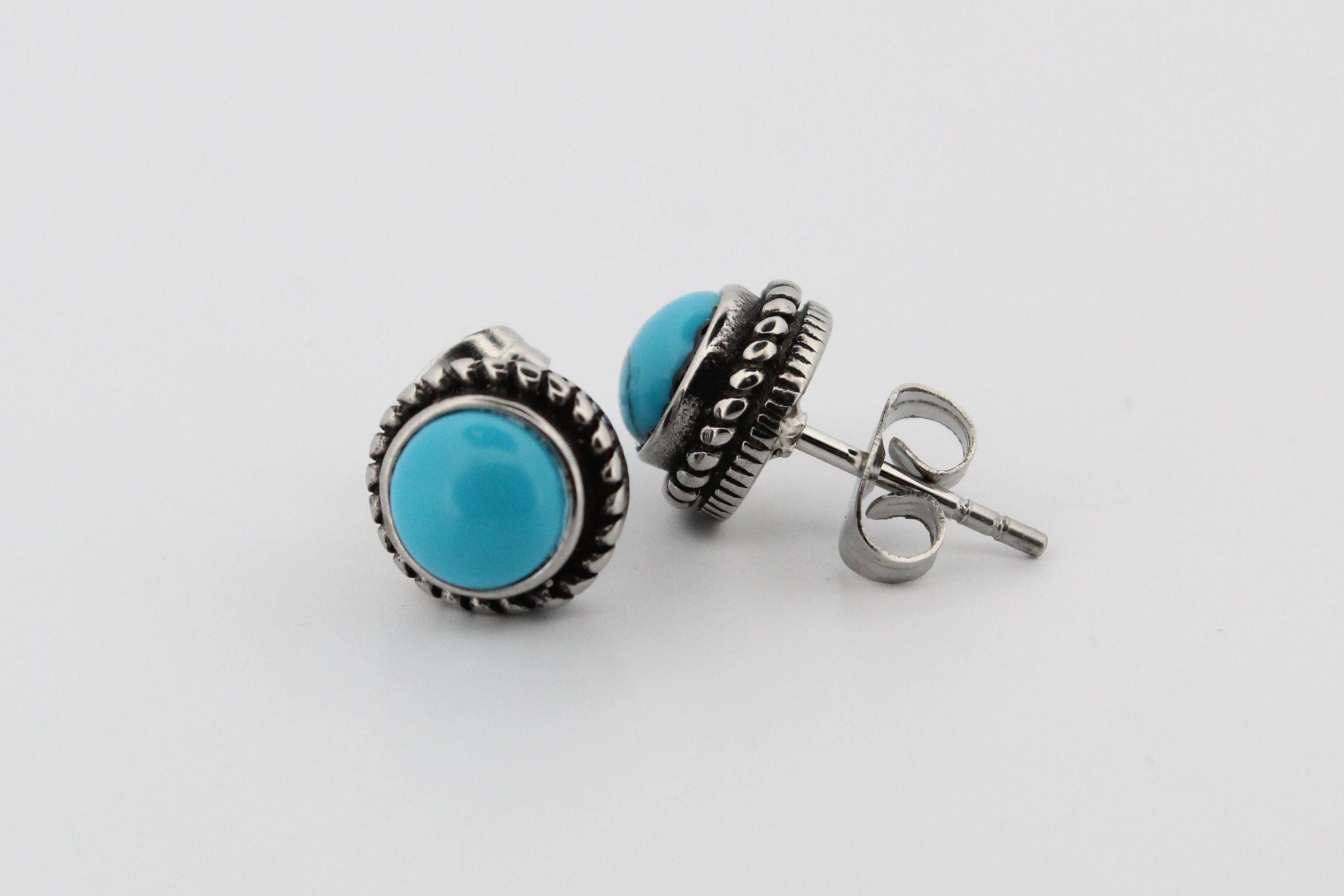 FAITHFUL BLUE STUD EARRINGS