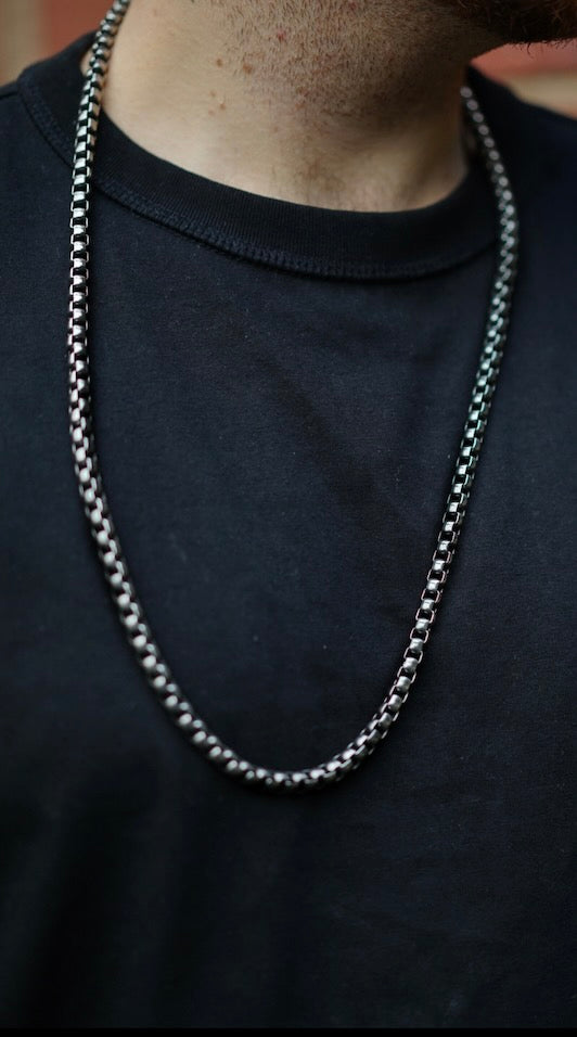 SEMI POLISHED BOX LINK CHAIN