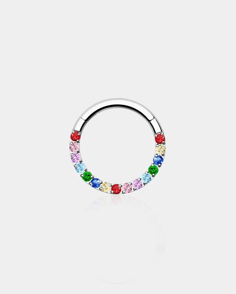 COLOURFUL FRONT CZ SEPTUM RING