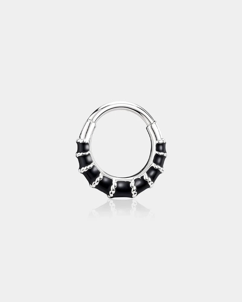 BLACK SEGMENT SEPTUM RING