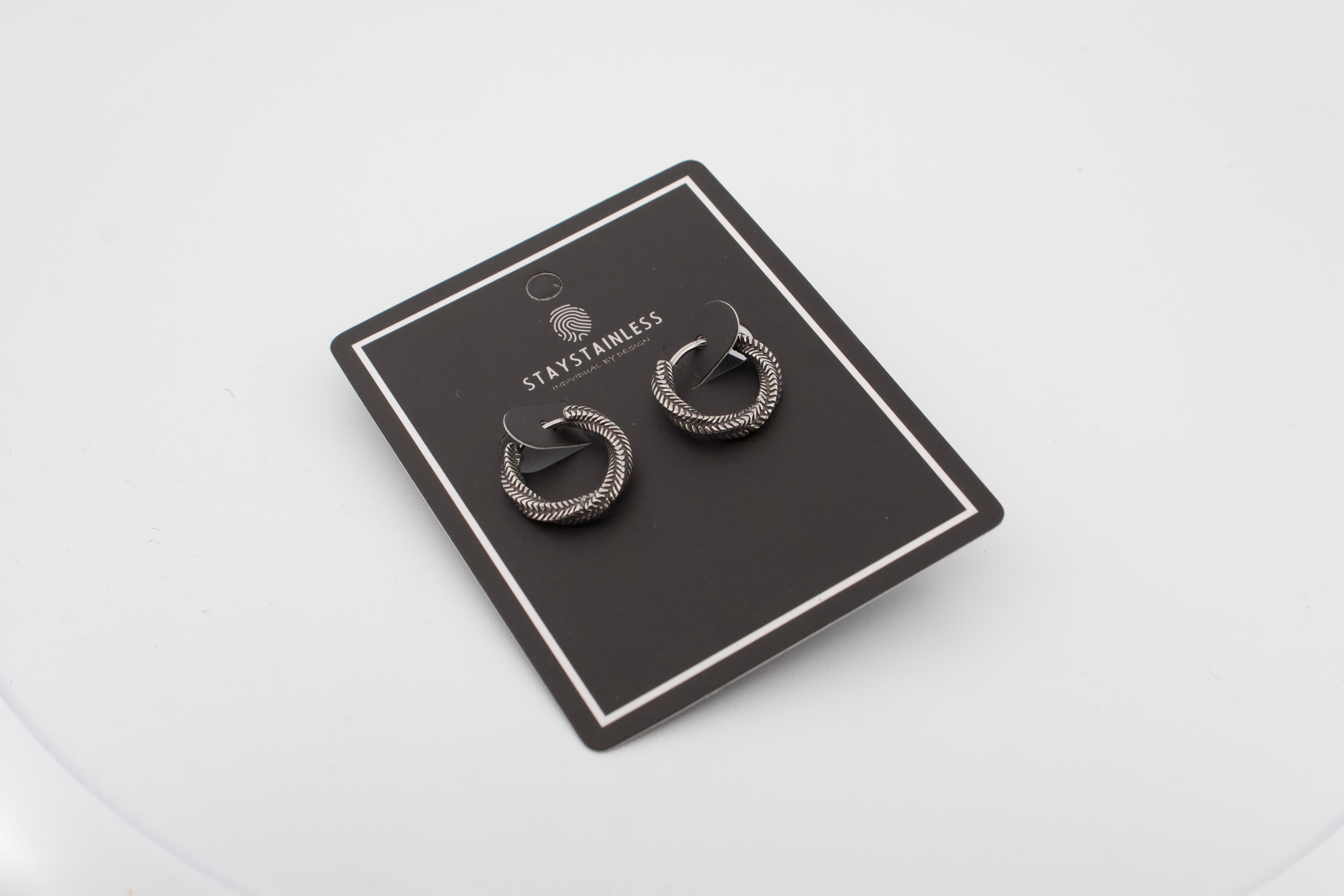 WOVEN HOOP EARRINGS