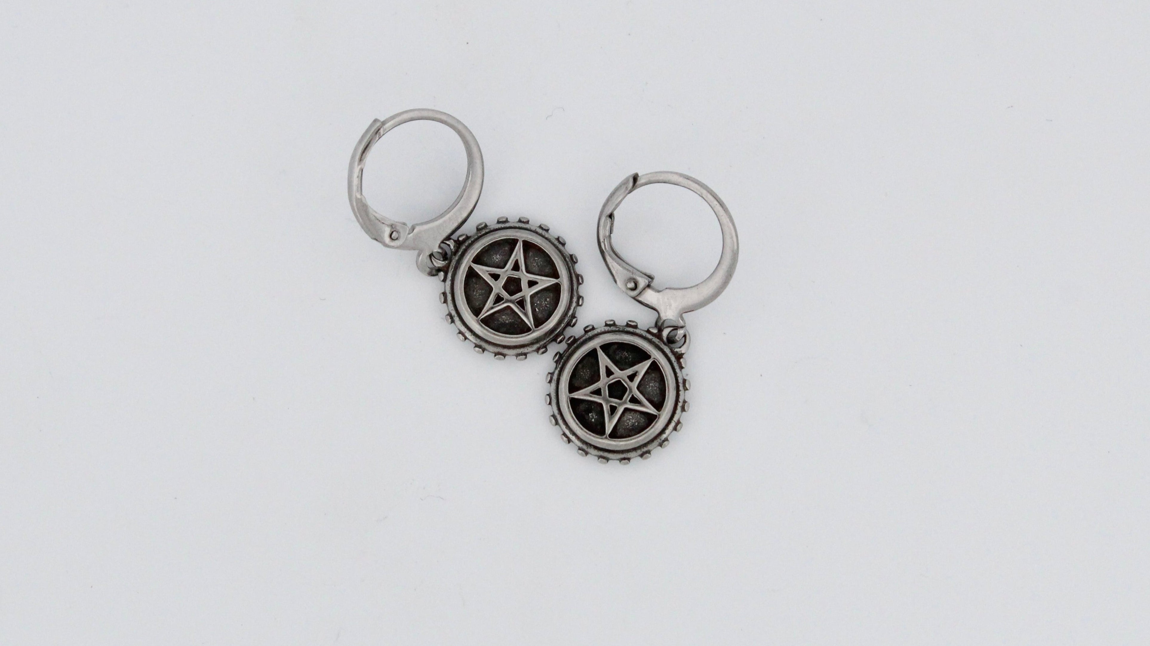 SATANIC HOOP EARRINGS