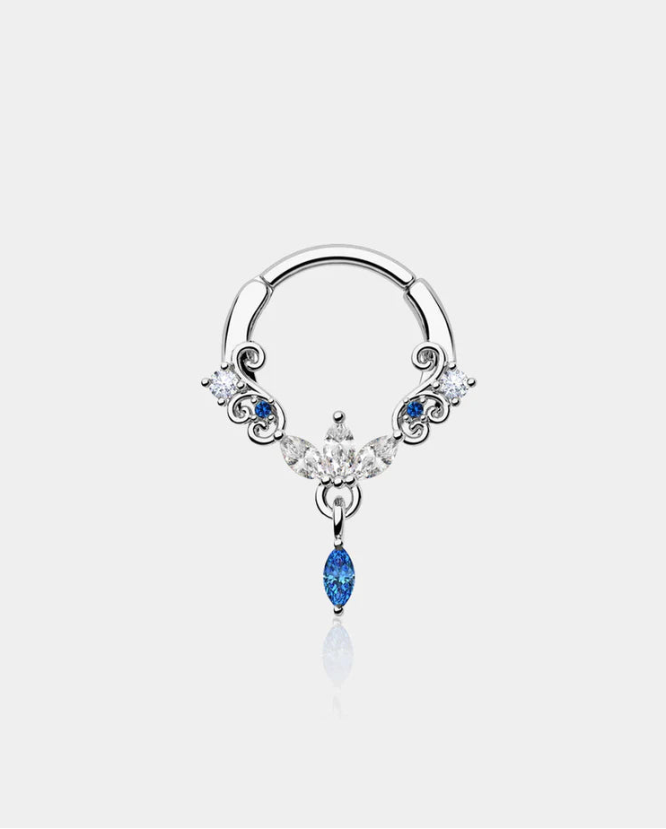 LOTUS CZ CLICKER SEPTUM RING