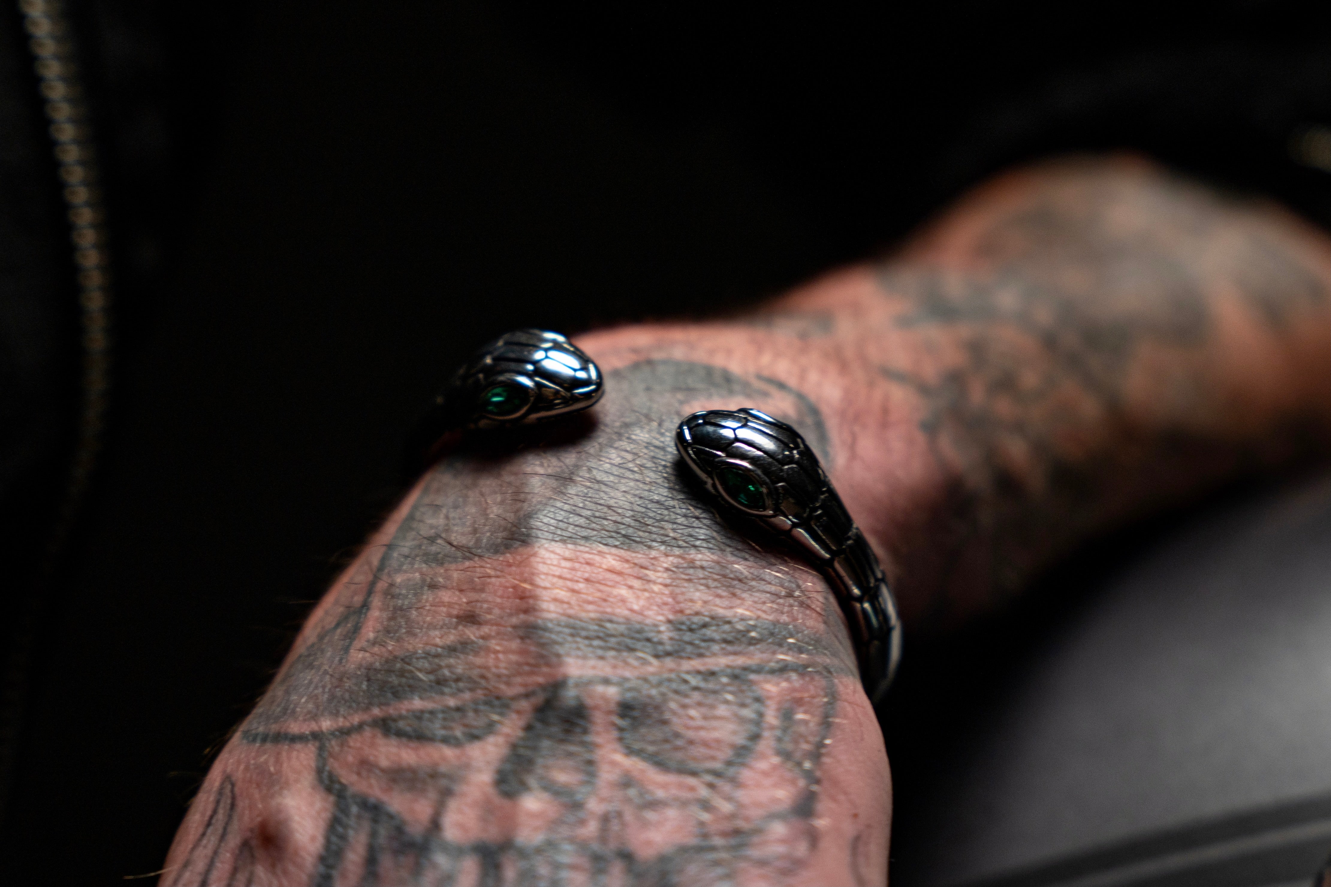 GREEN VENOM SNAKE BANGLE