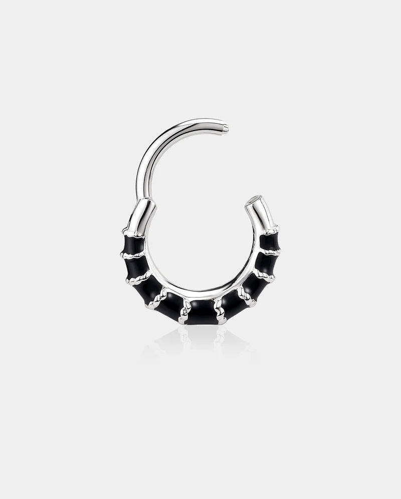 BLACK SEGMENT SEPTUM RING