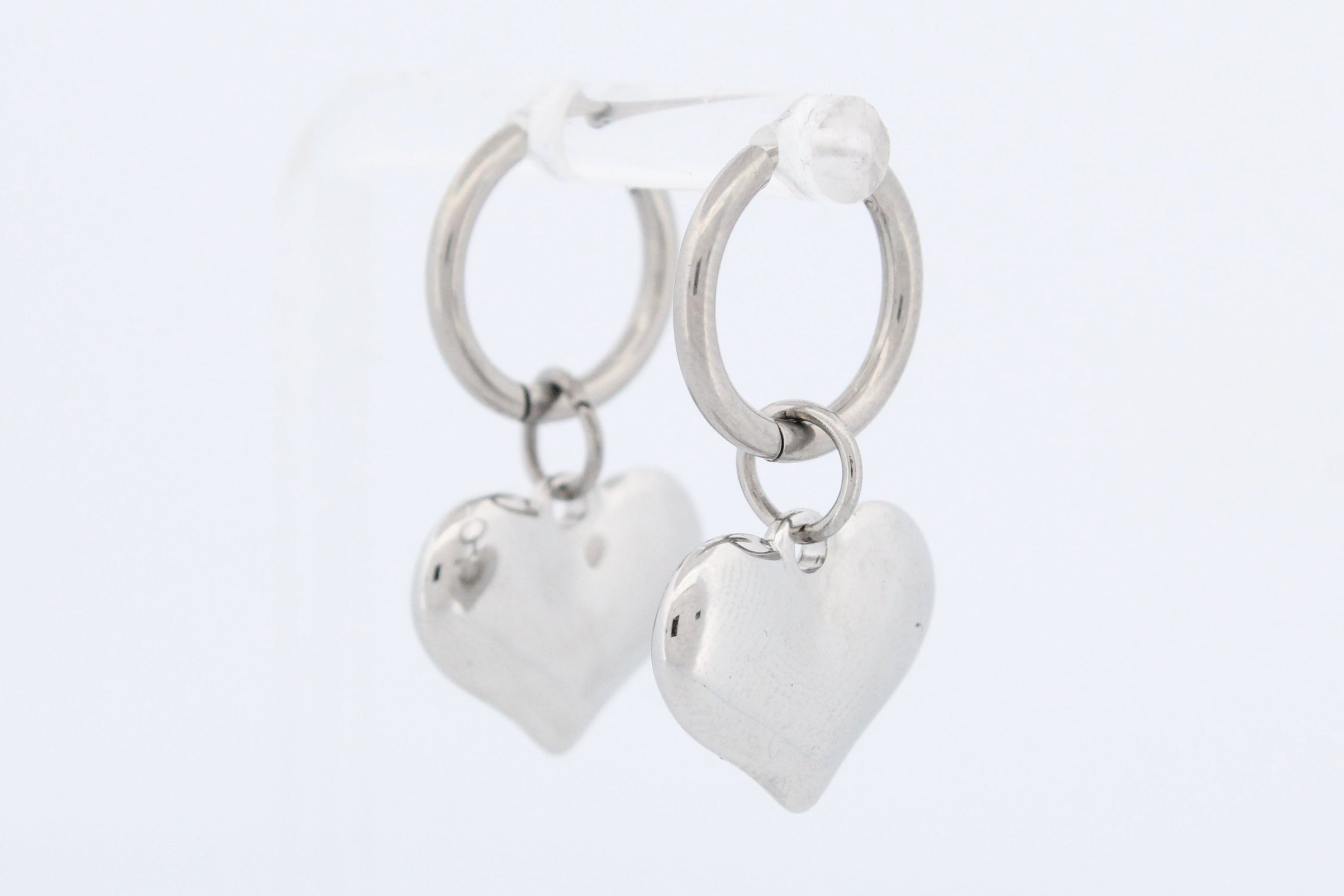 LOVE HEART HOOP EARRINGS