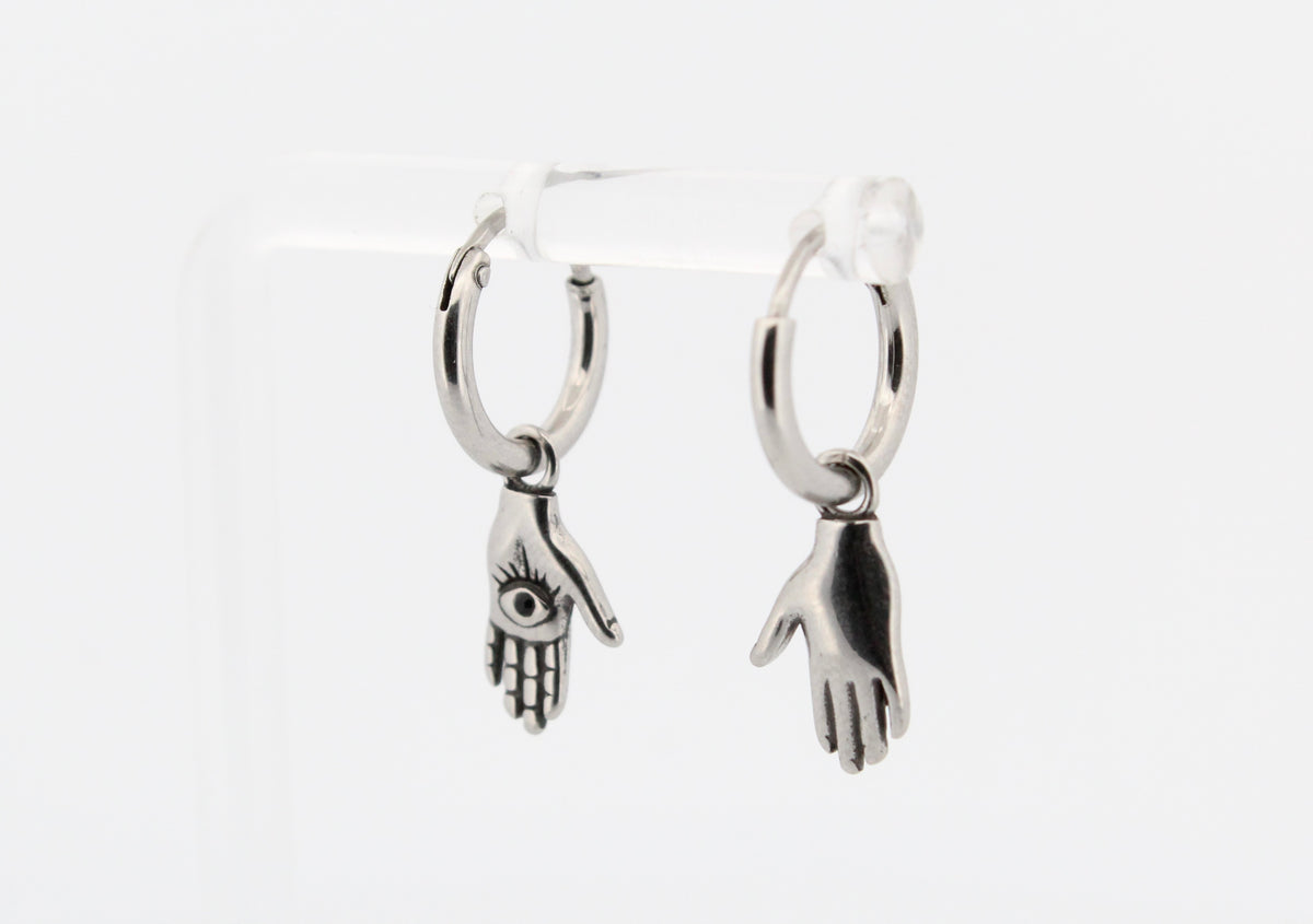 ALL SEEING EYE HOOP EARRINGS