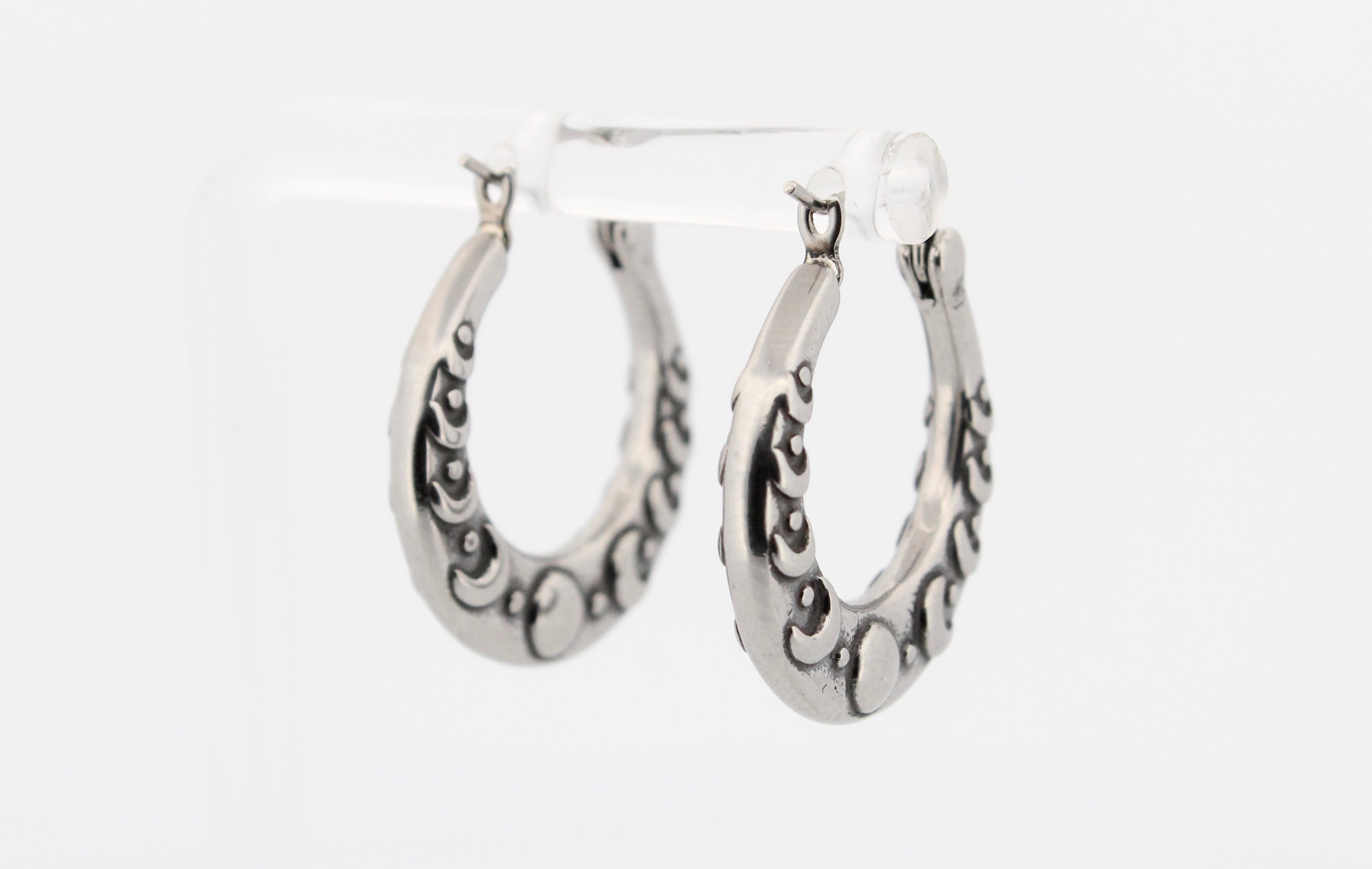 MOON CRESCENT HOOP EARRINGS