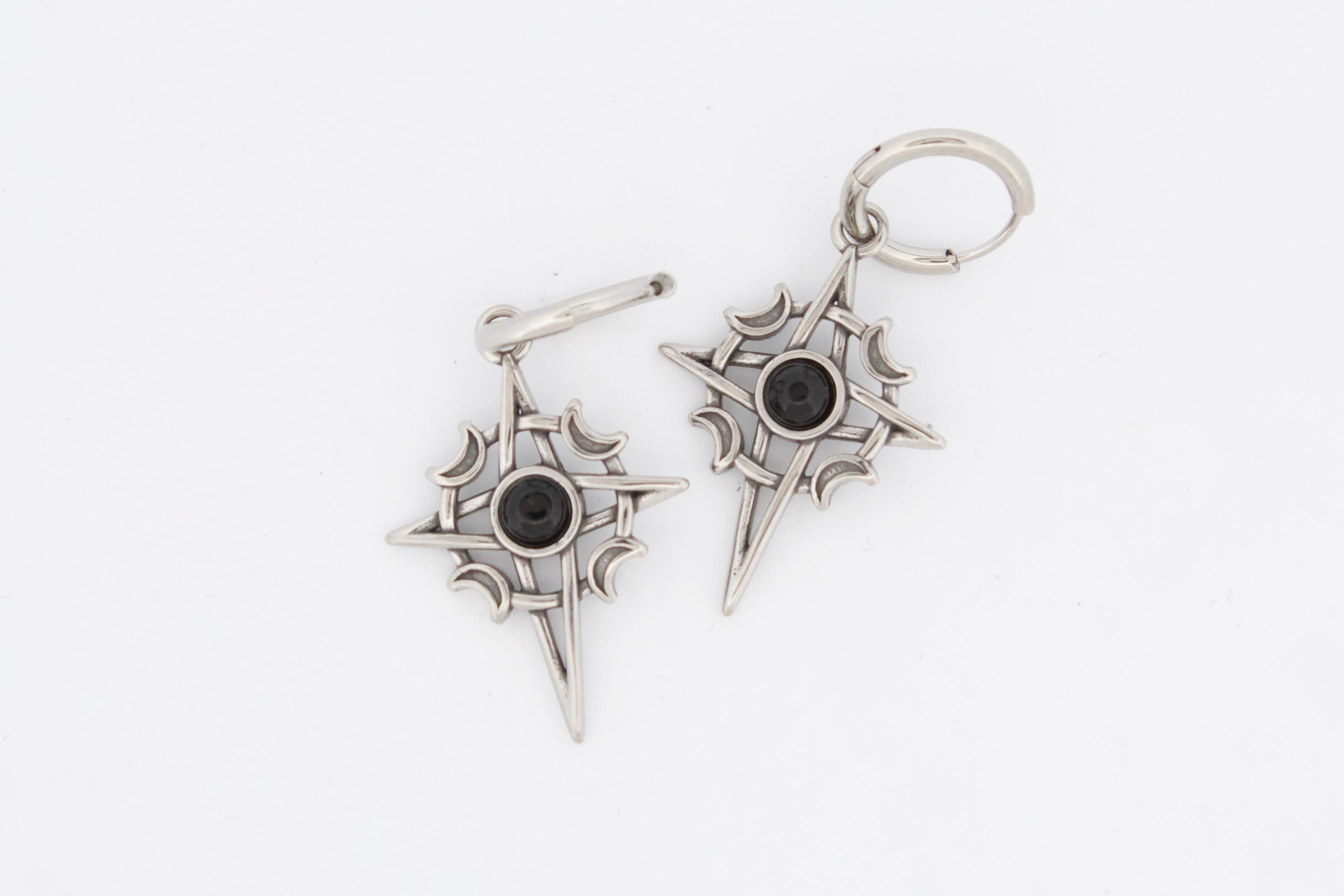 MIDNIGHT HOOP EARRINGS