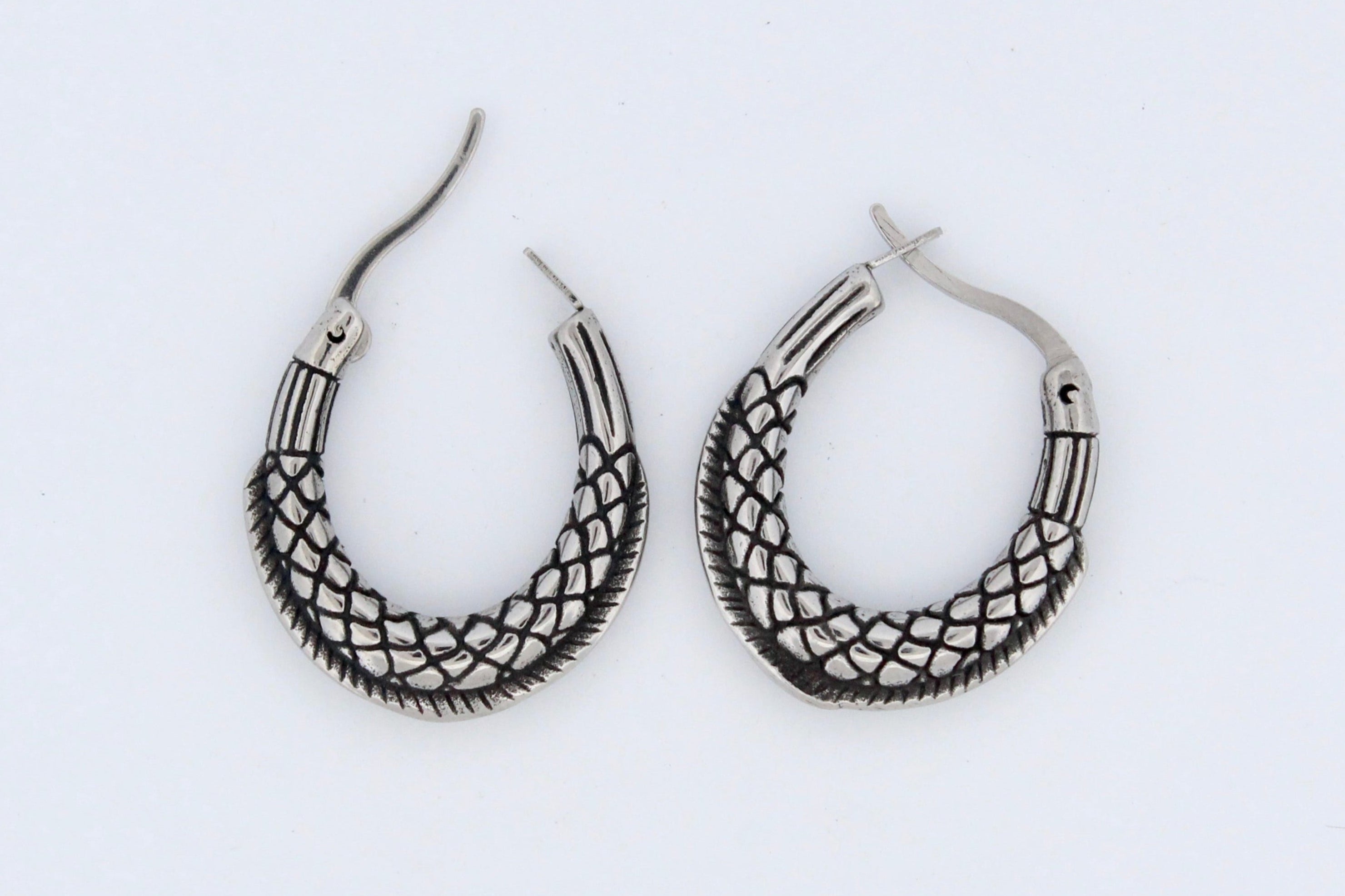 SCALES OF THE DEEP  HOOP EARRINGS