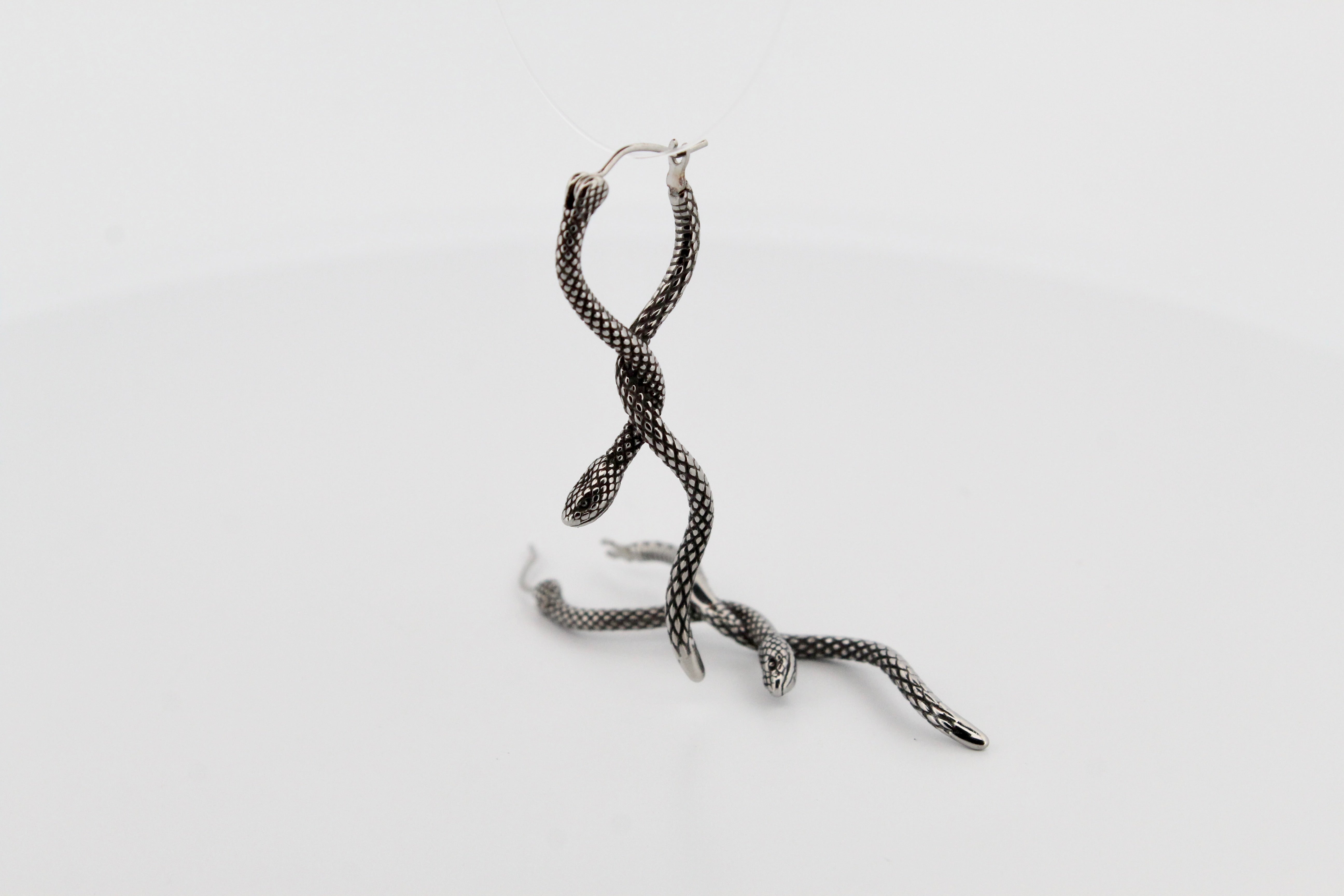 TANGLED SNAKE HOOP EARRINGS