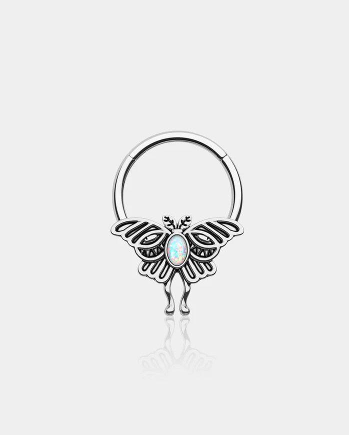 RETRO OPAL MOTH DAITH SEPTUM RING