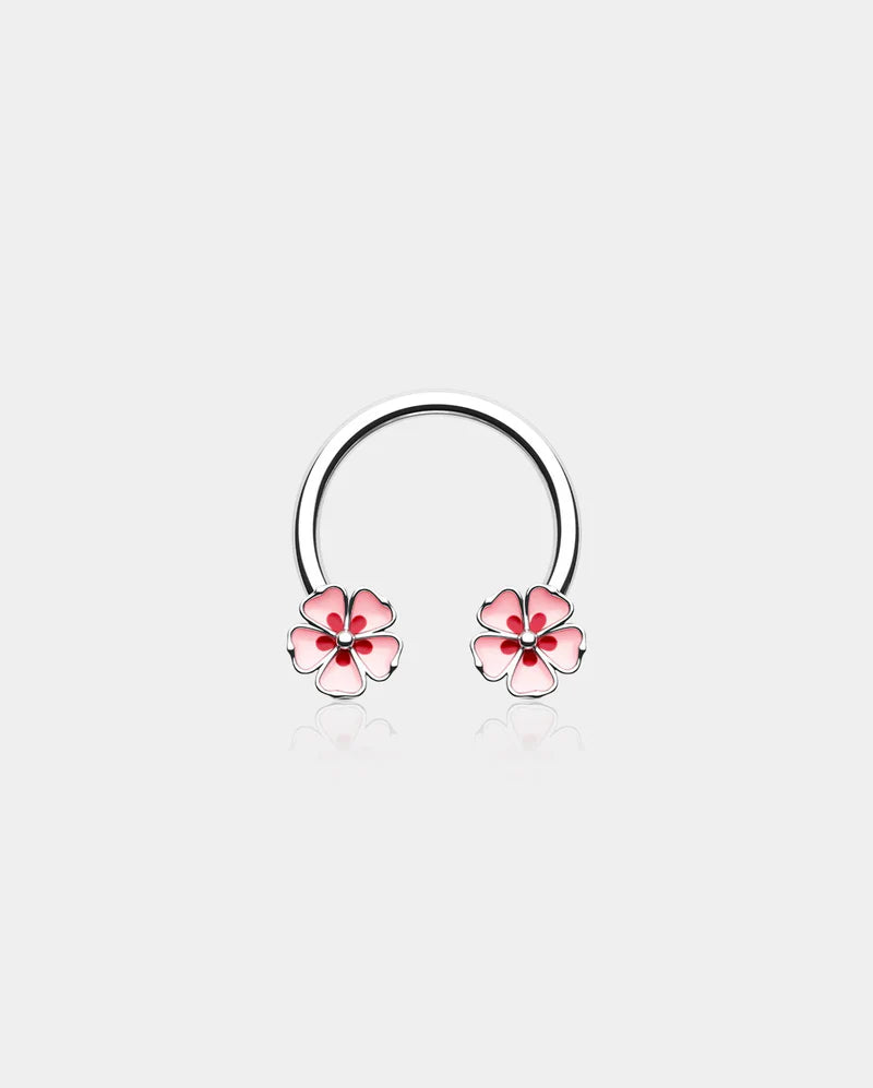 SPRING SAKURA HORSESHOE SEPTUM RING