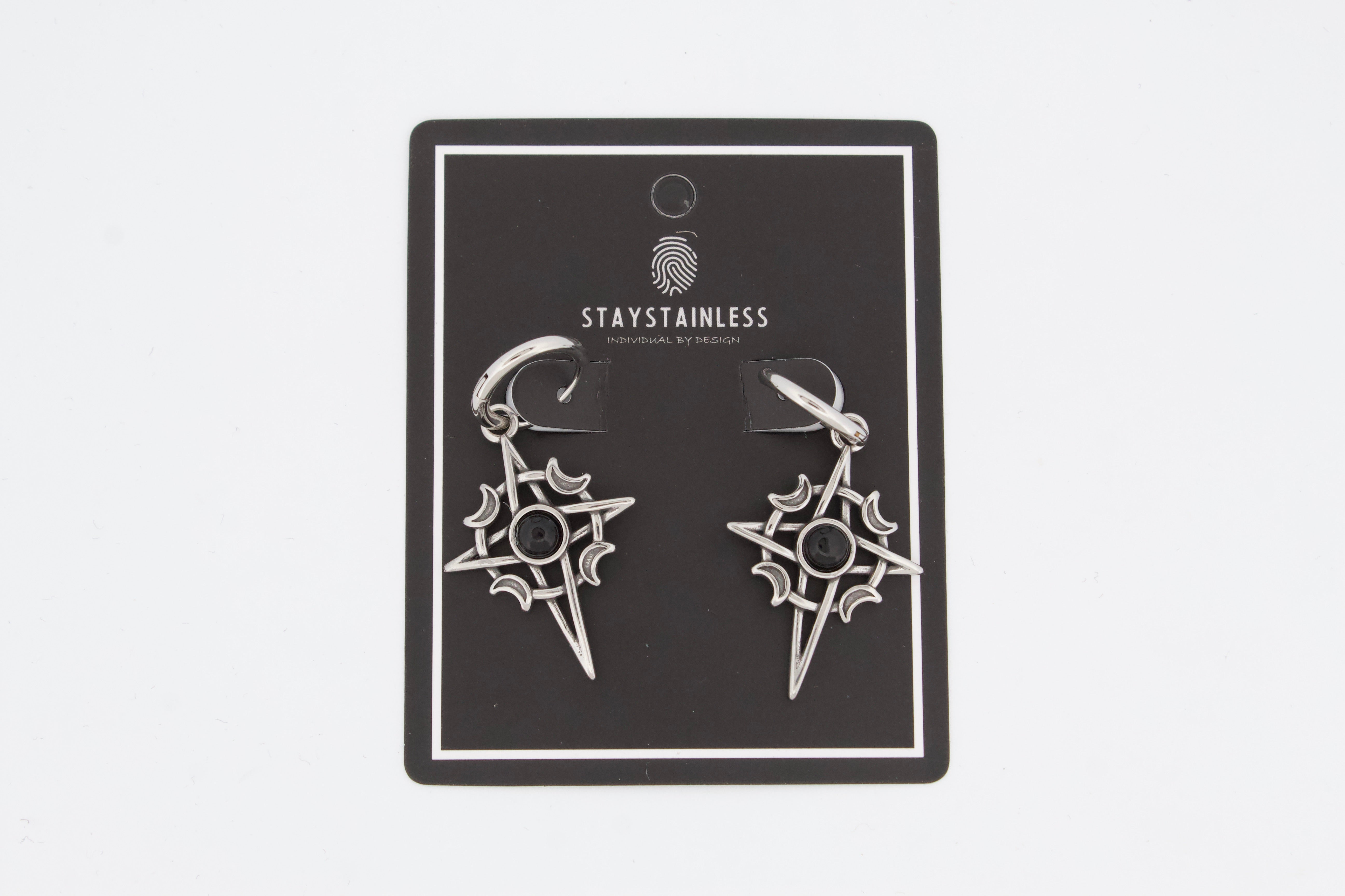 MIDNIGHT HOOP EARRINGS