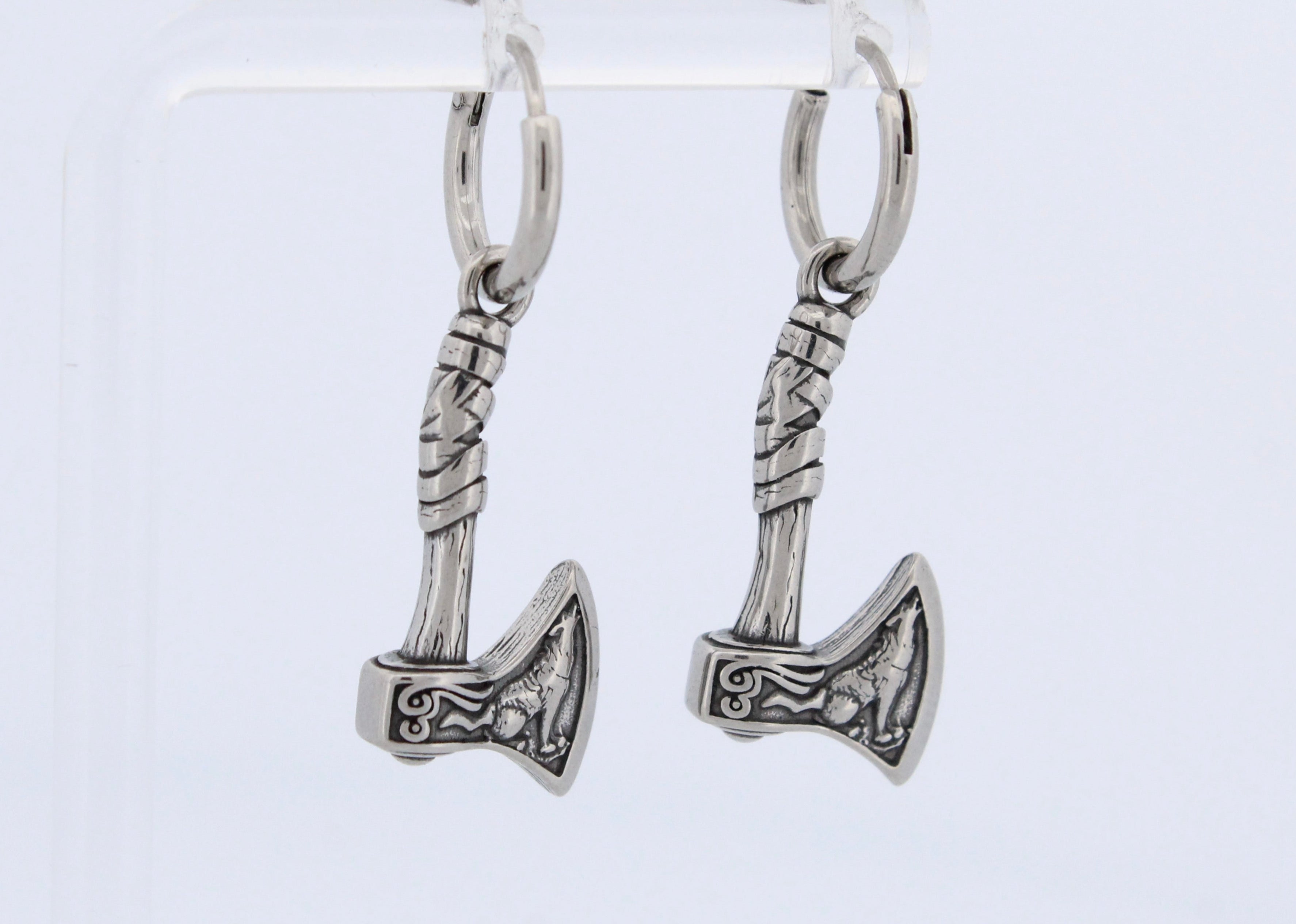 HOWLING AXE HOOP EARRINGS