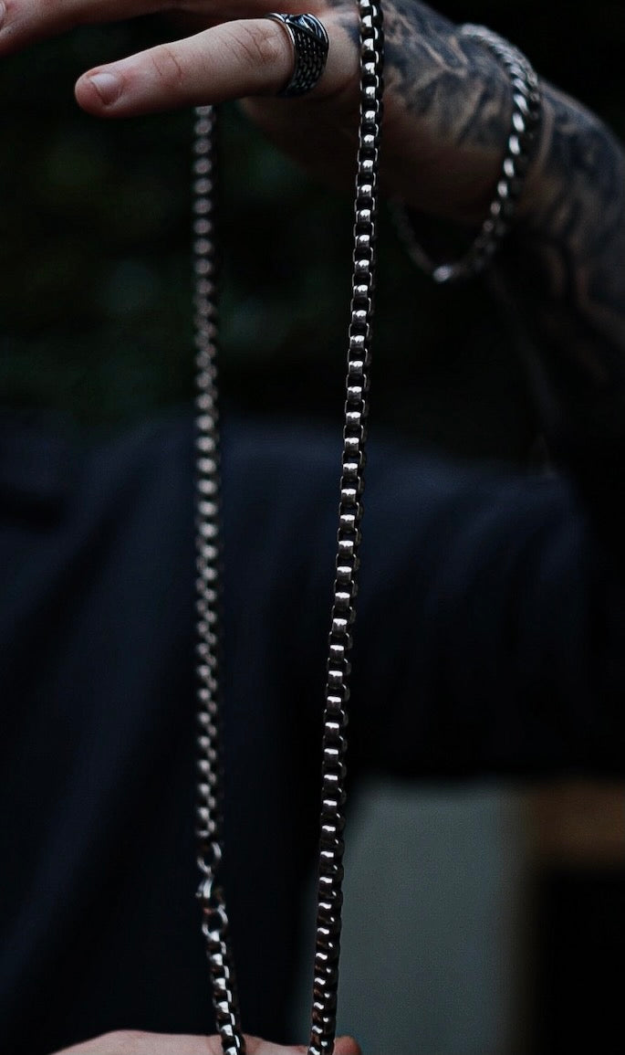 SEMI POLISHED BOX LINK CHAIN