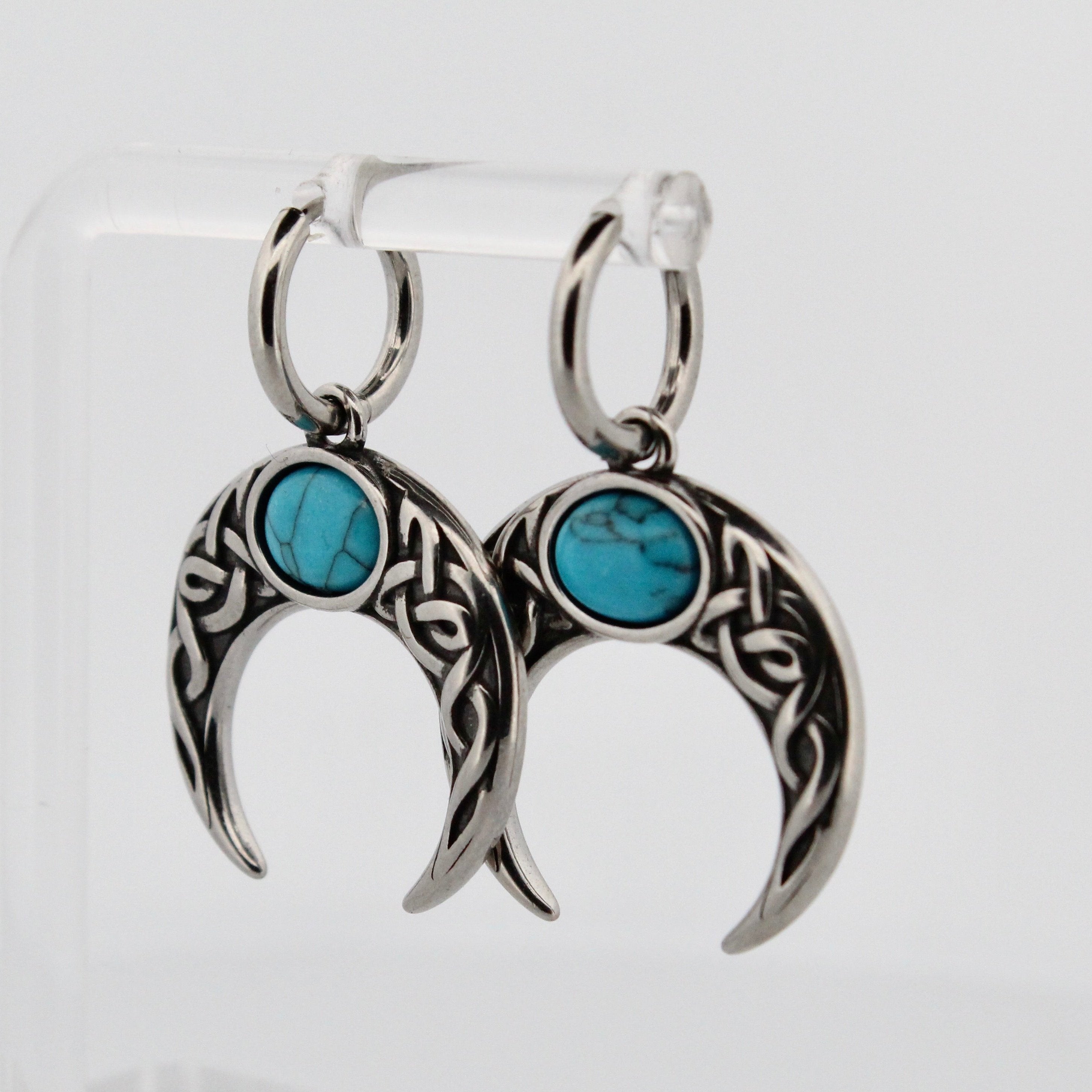 SICKLE MOON HOOP EARRINGS