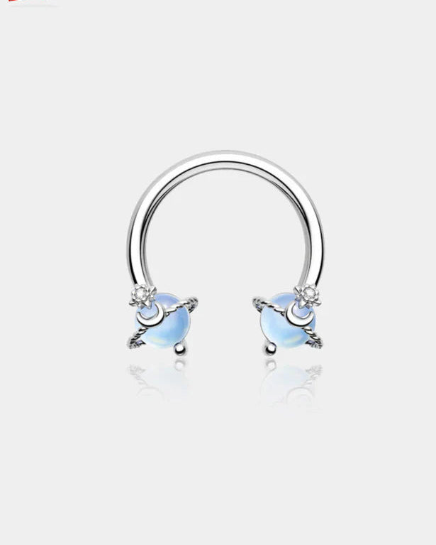 OPAL PLANET HORSESHOE SEPTUM RING