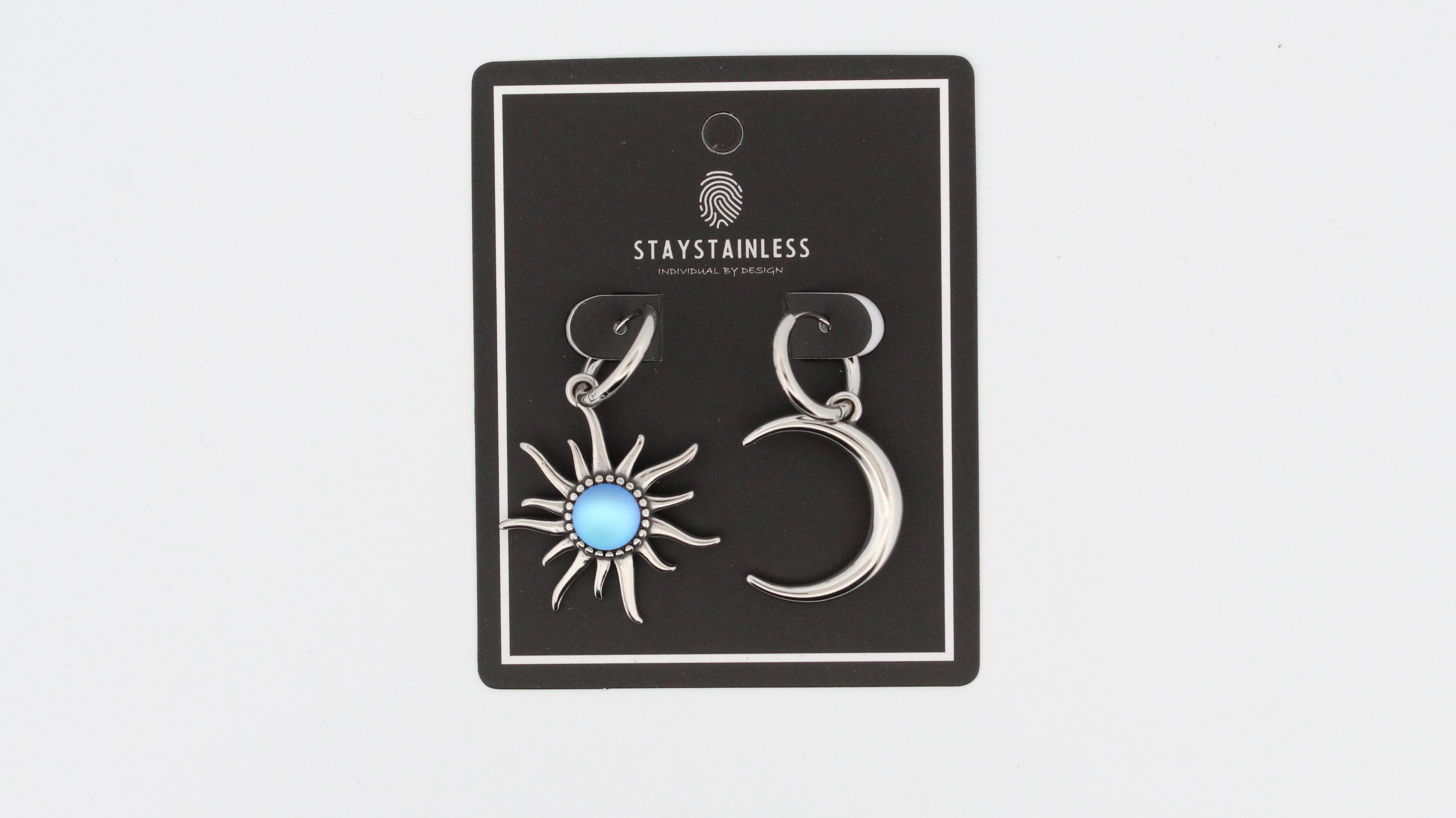 INDIGO SUN HOOP EARRINGS