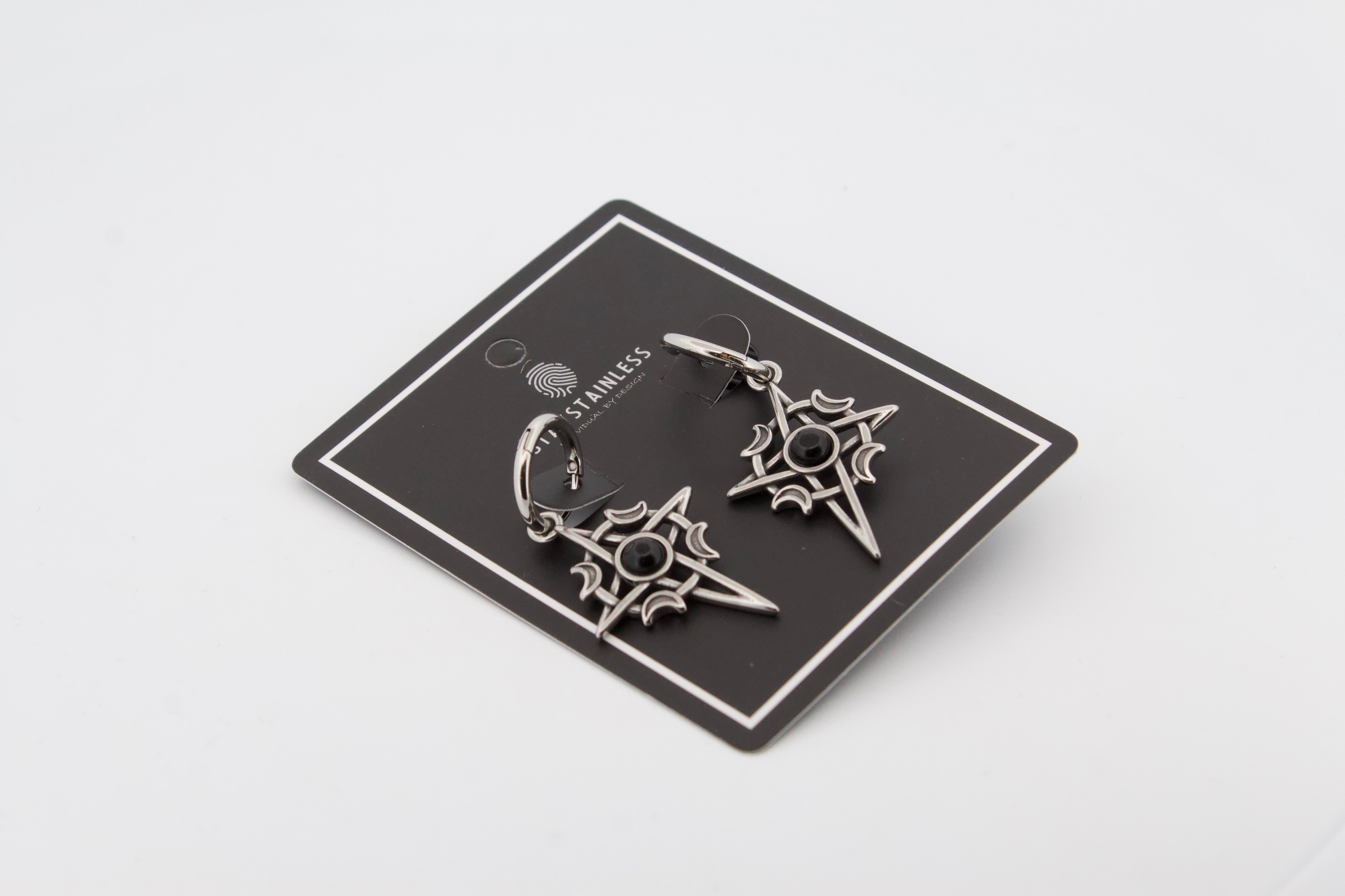 MIDNIGHT HOOP EARRINGS