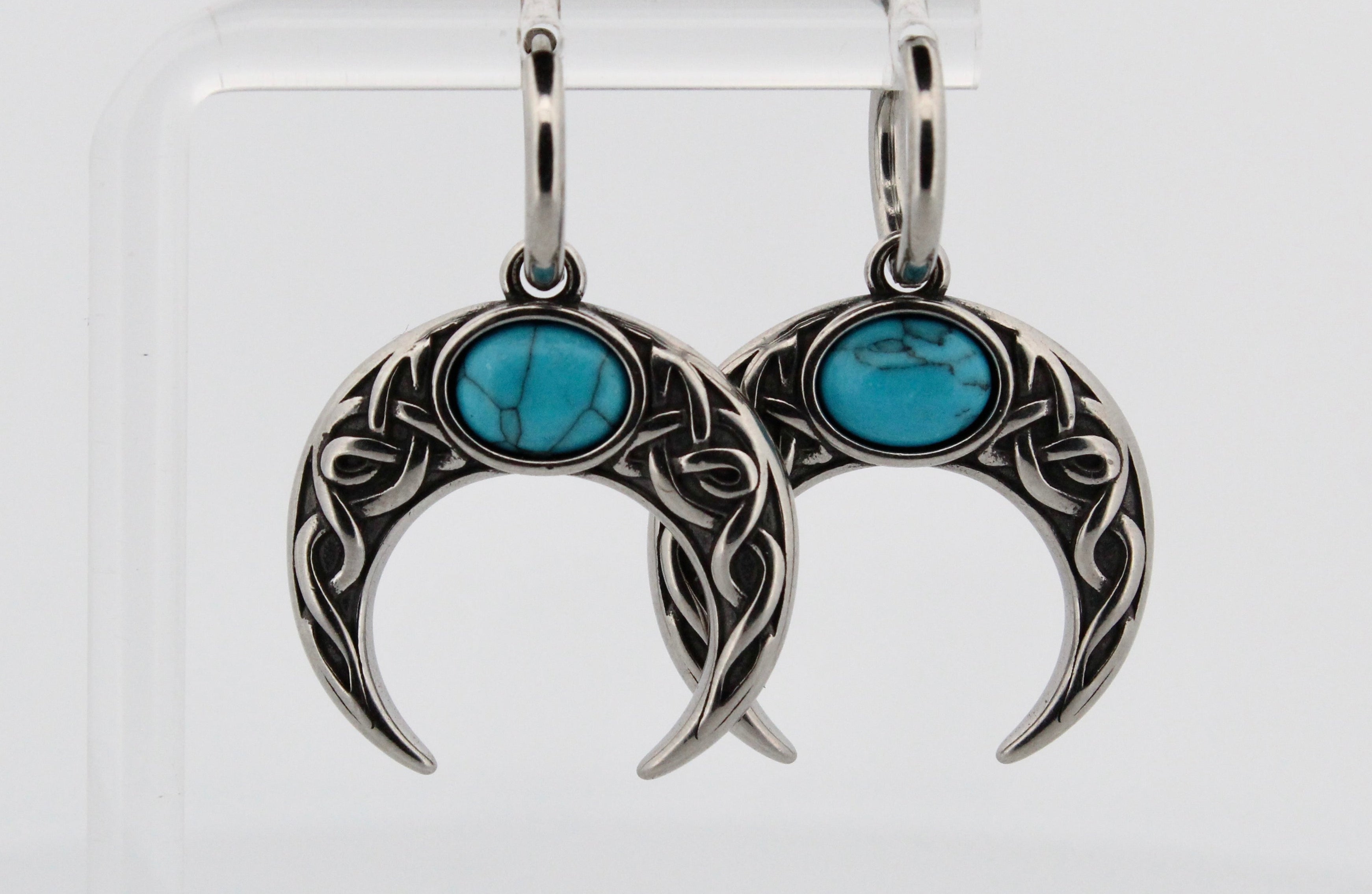 SICKLE MOON HOOP EARRINGS