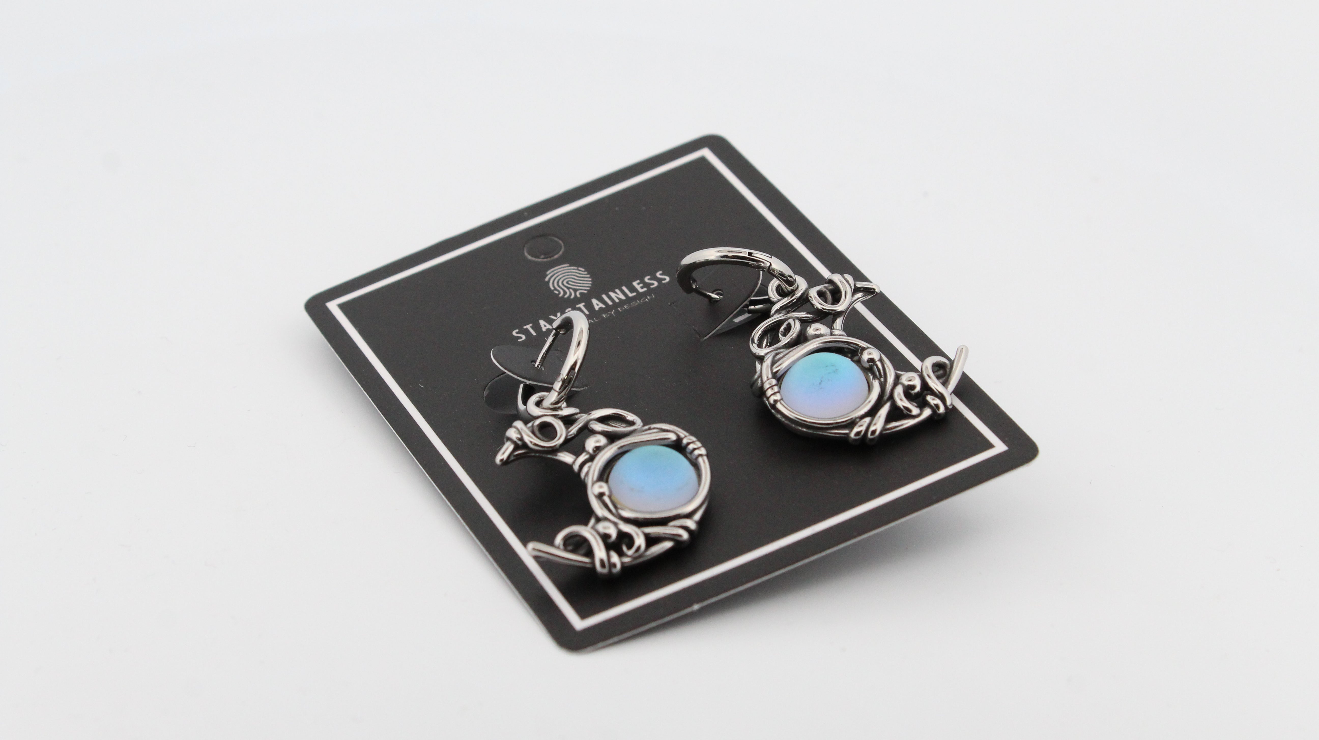 BLUE MOON HOOP EARRINGS