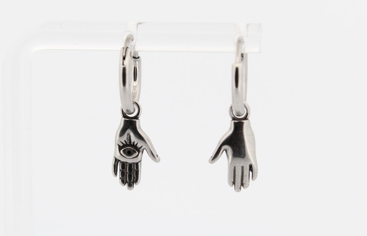 ALL SEEING EYE HOOP EARRINGS