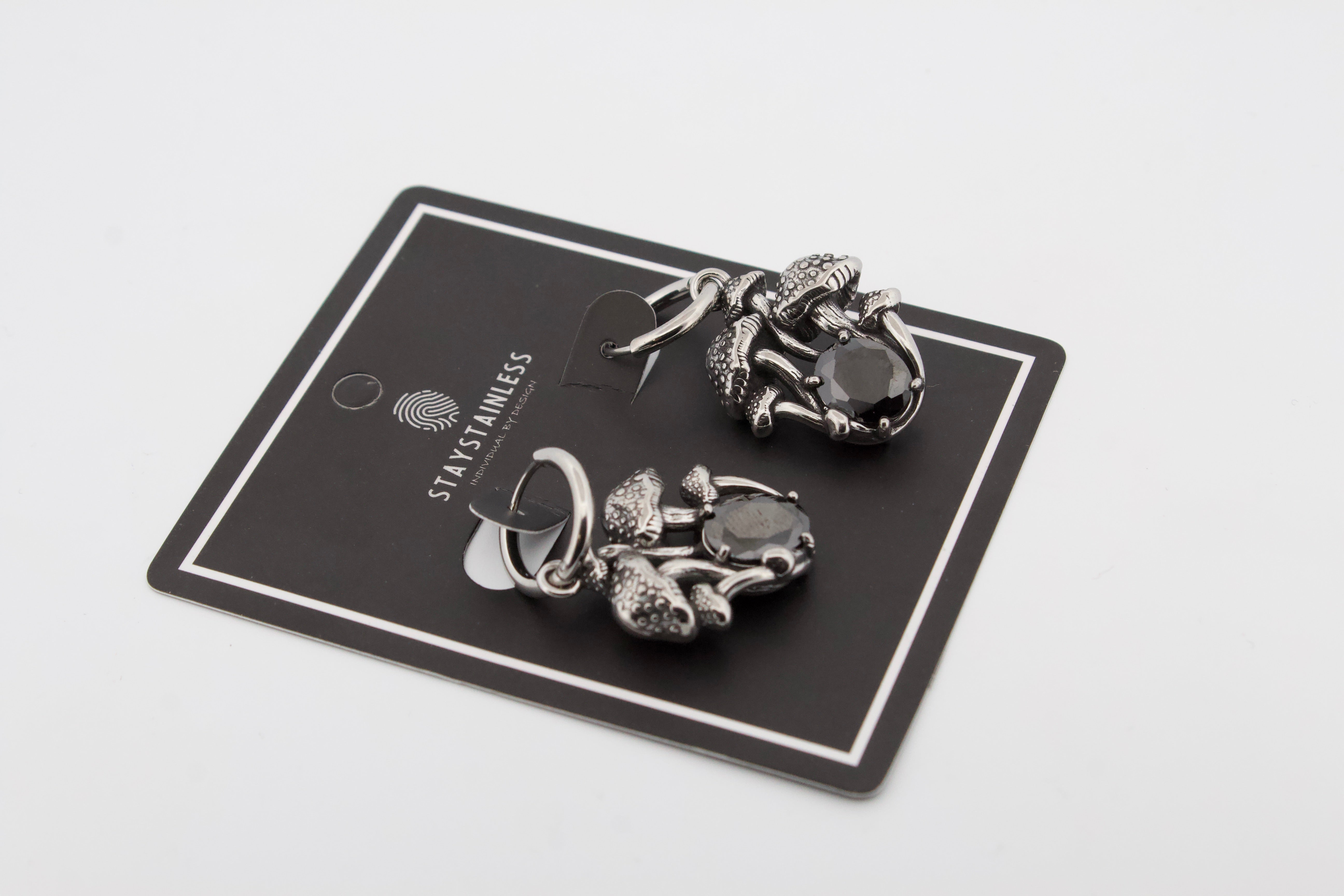 SHROOM HOOP EARRINGS