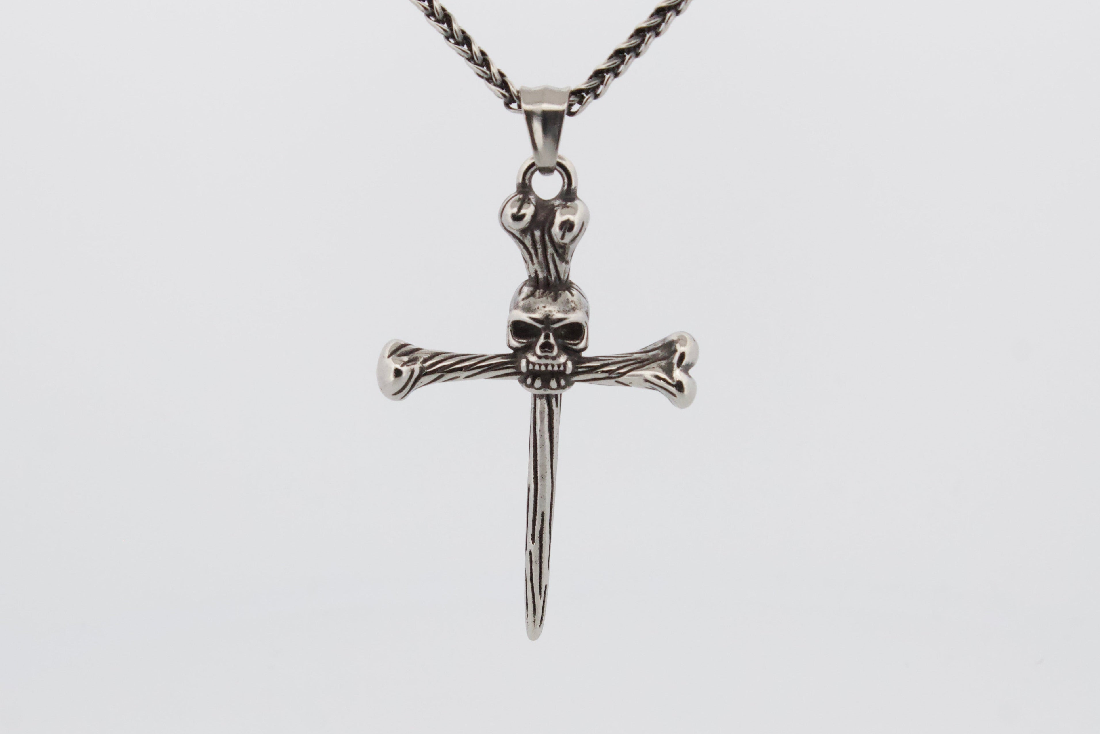 BONE CROSS PENDANT & CHAIN