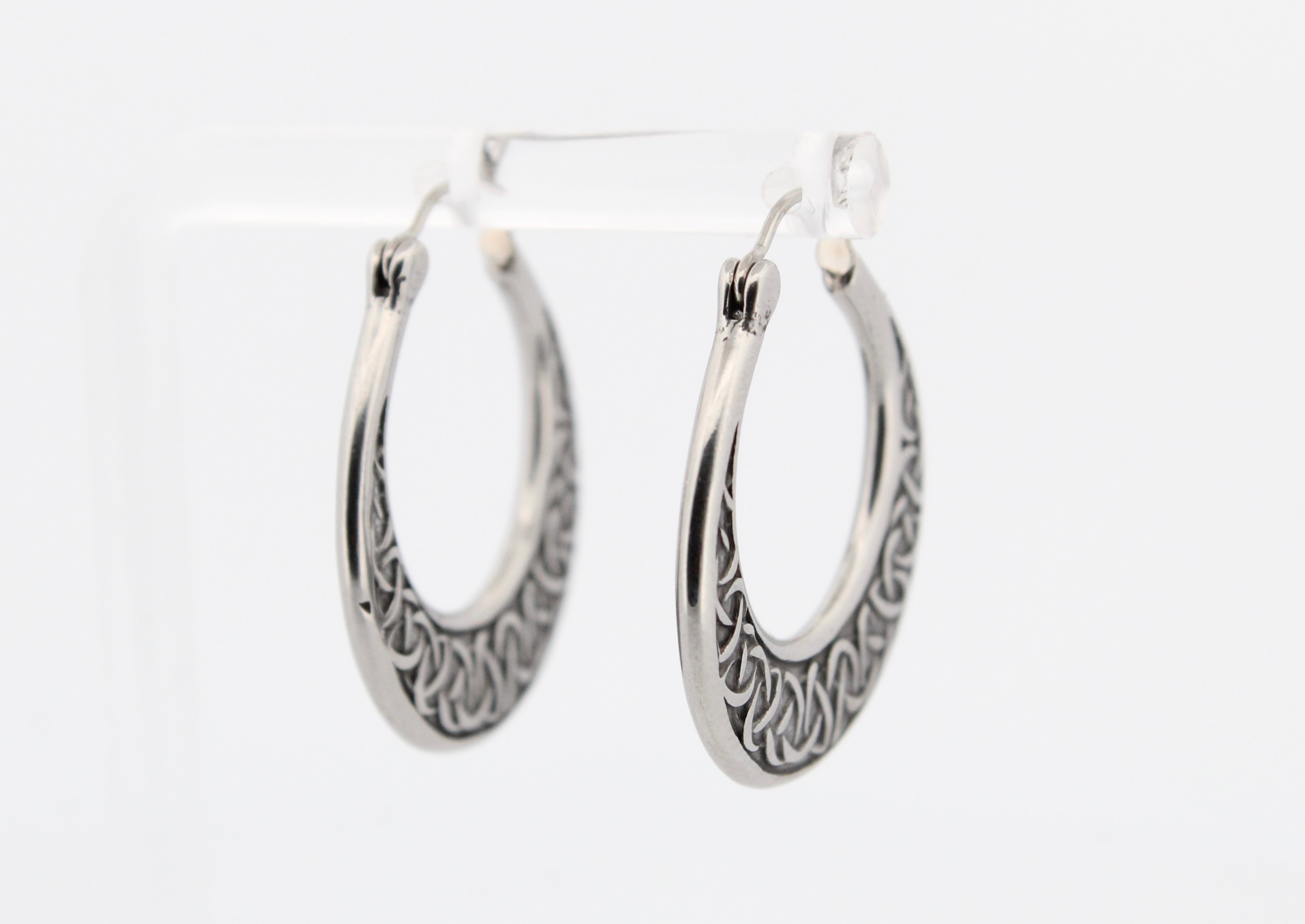 NORDIC MOON HOOP EARRINGS