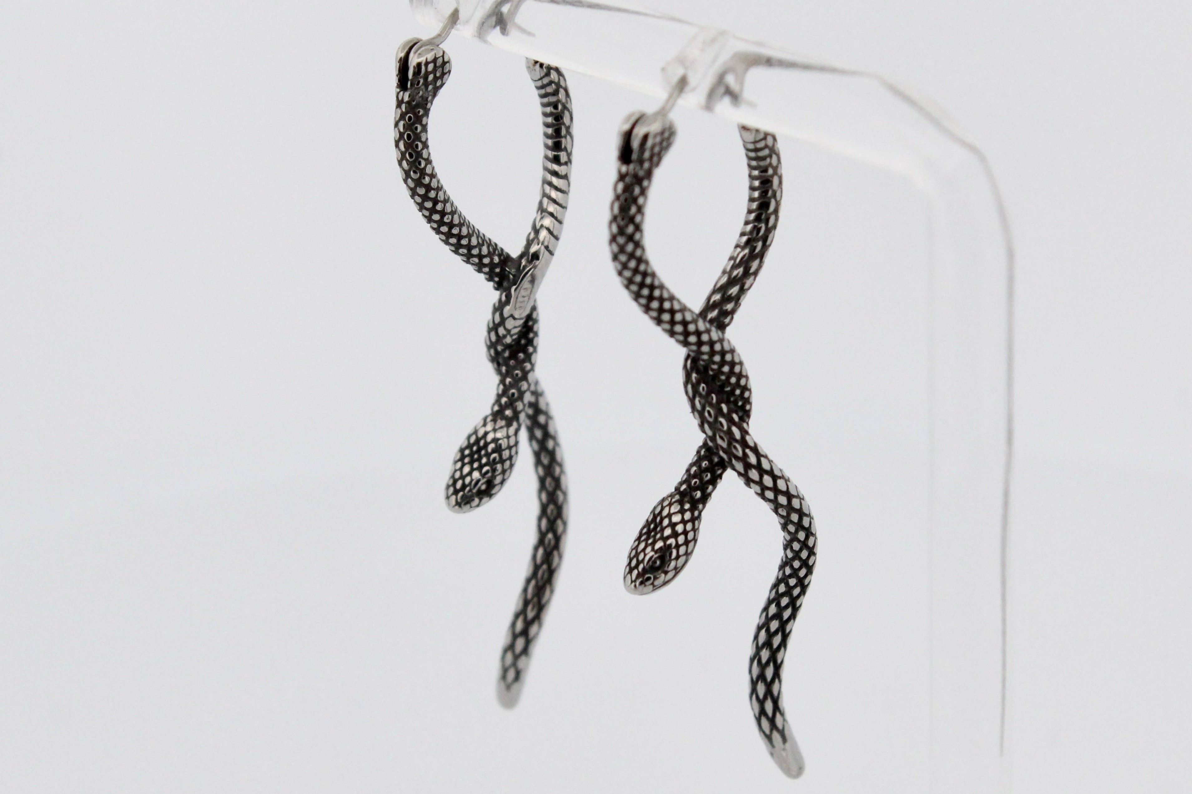 TANGLED SNAKE HOOP EARRINGS