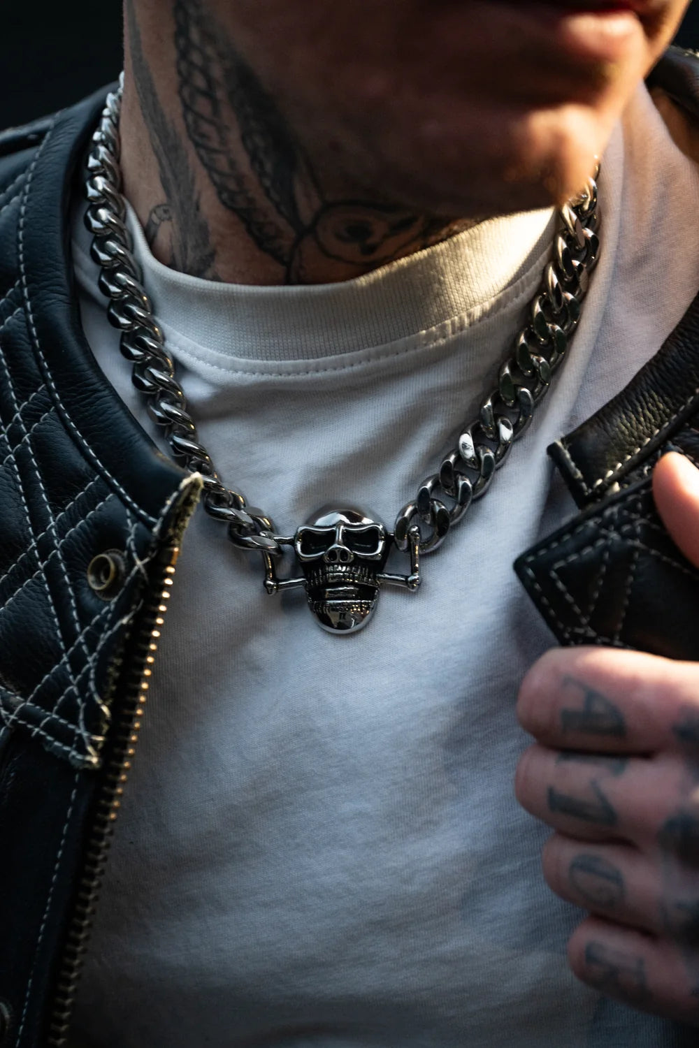 SKULL CHOKER CHAIN