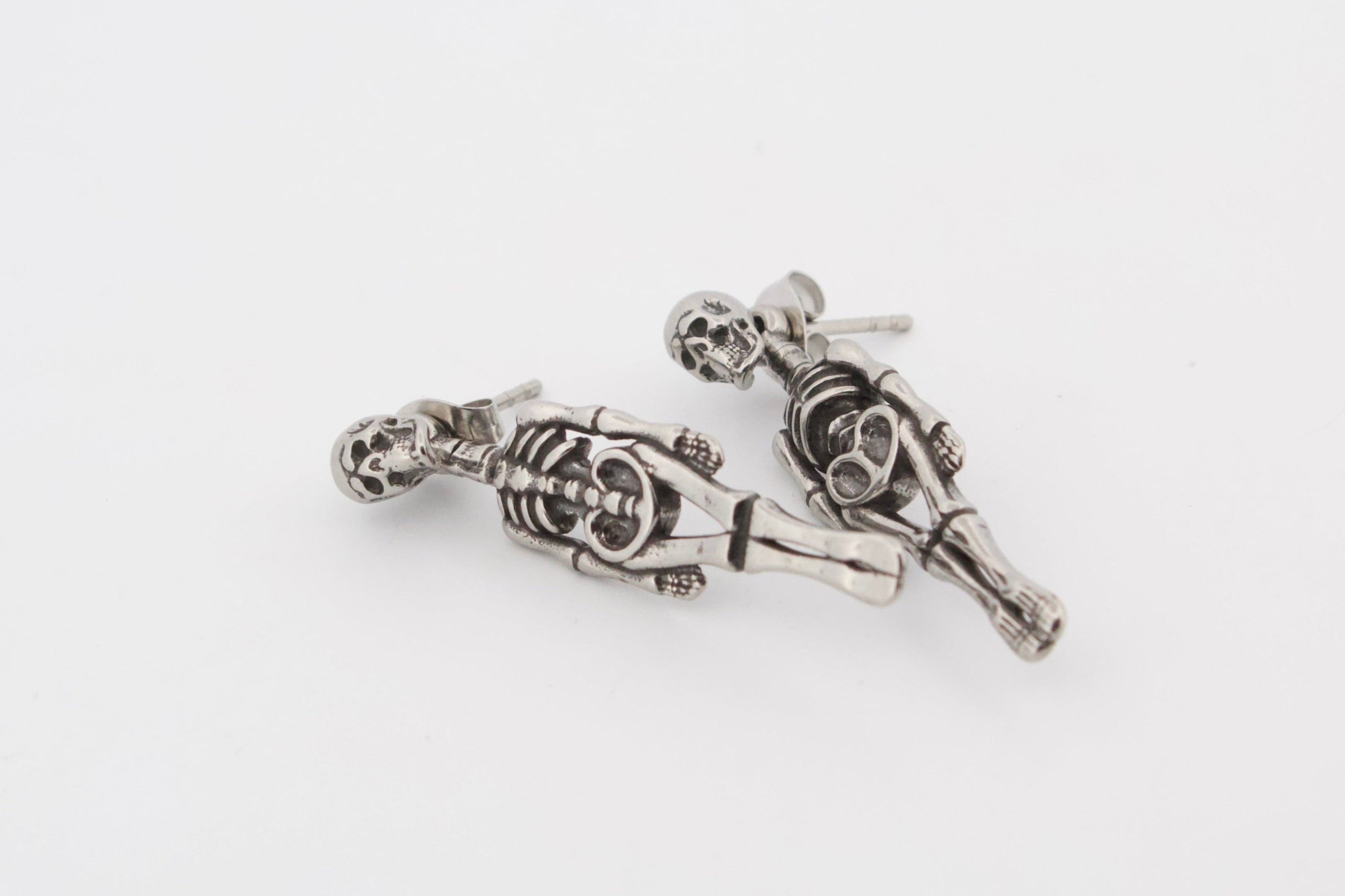 SKELETON STUD EARRINGS