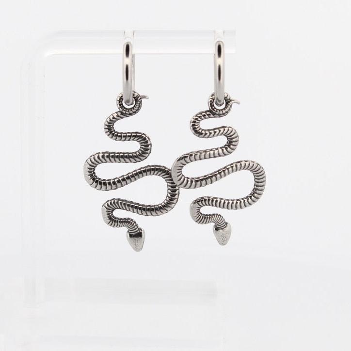 SLITHER HOOP EARRINGS