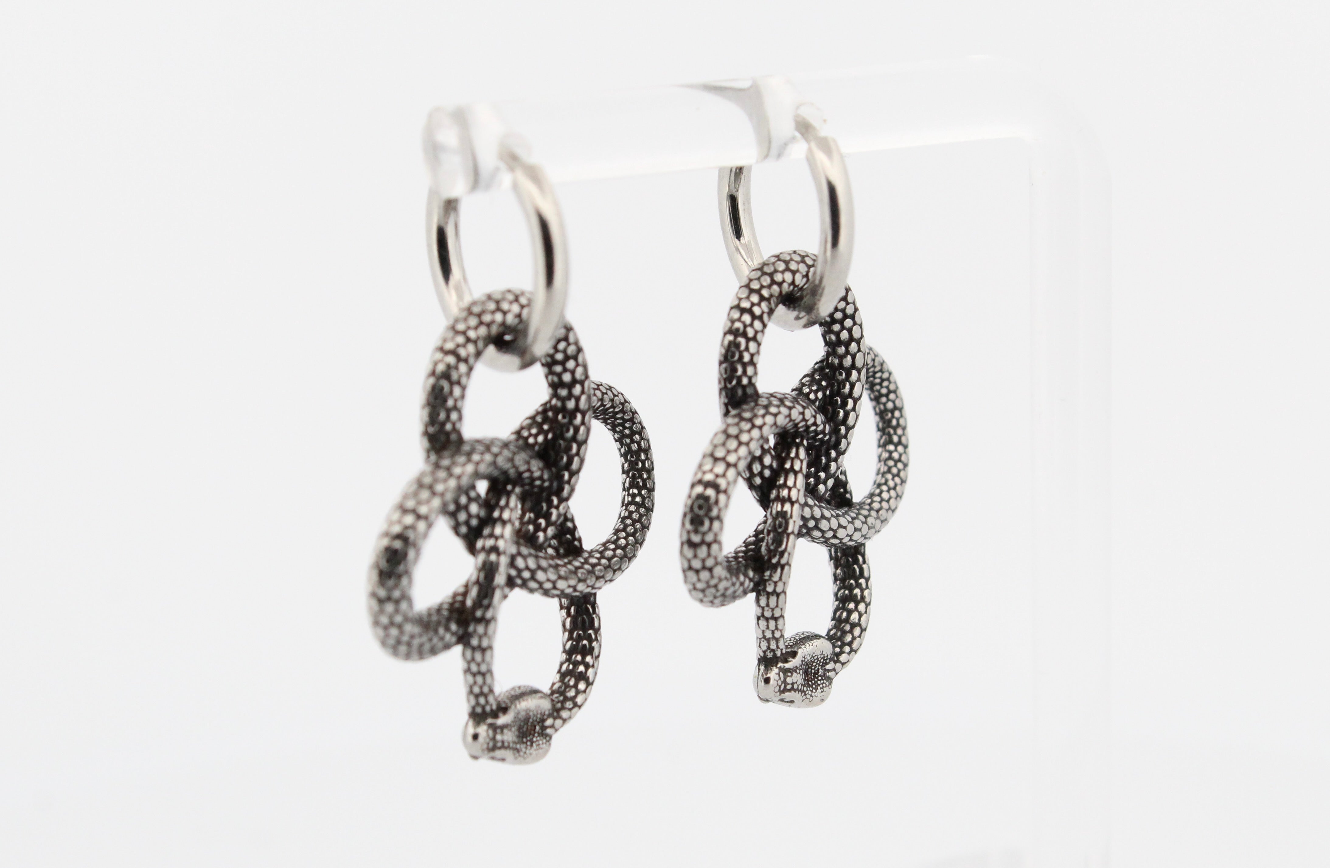 SERPENT HOOP EARRINGS
