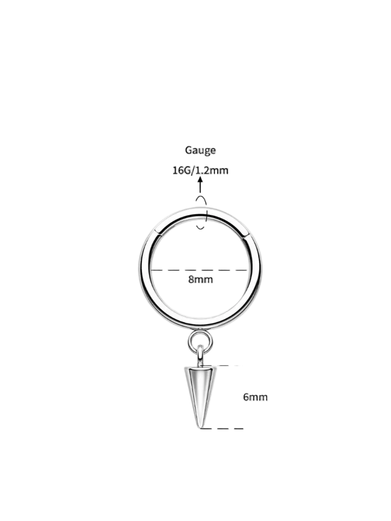 DANGLE SPIKE SEGMENT SEPTUM RING