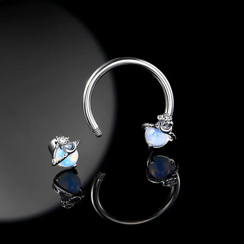 OPAL PLANET HORSESHOE SEPTUM RING