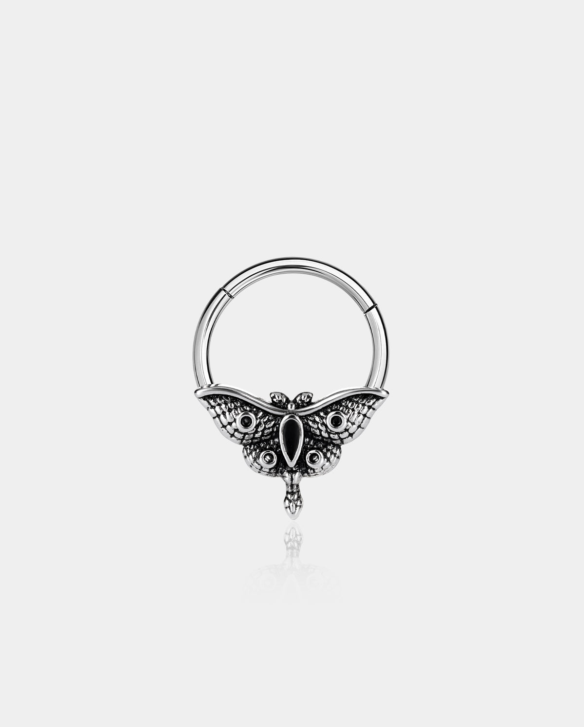 CARVED MOTH DAITH SEPTUM RING
