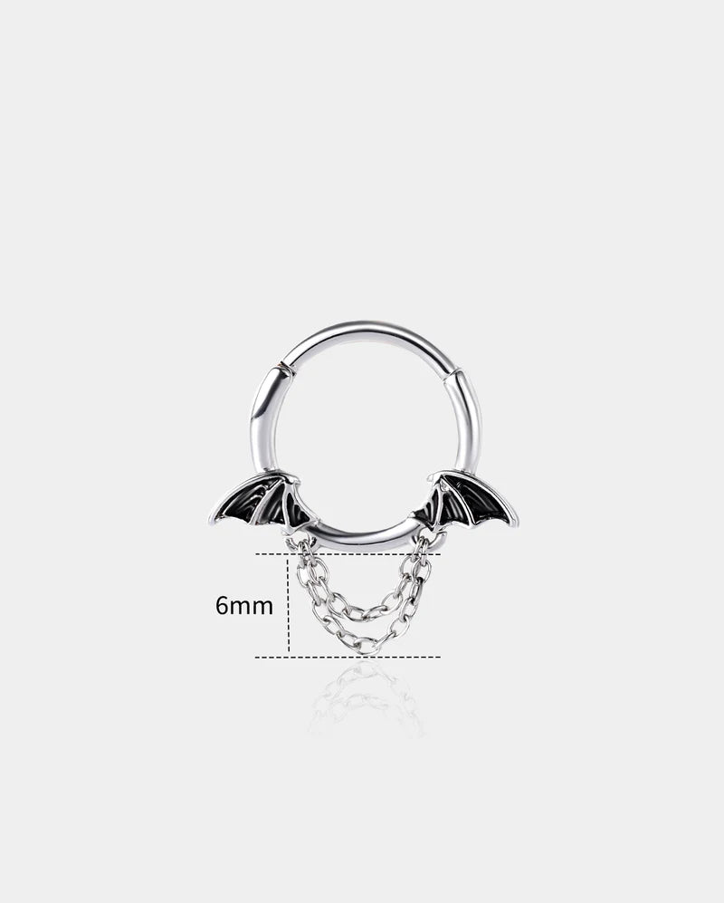 BAT WING CHAINS SEPTUM RING