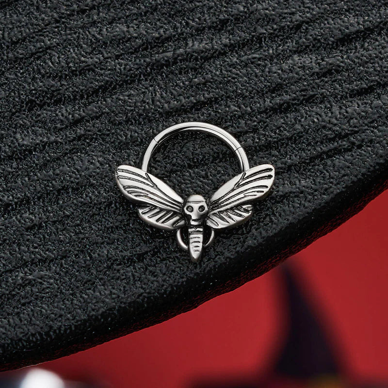 SKULL HEAD MOTH SEPTUM RING