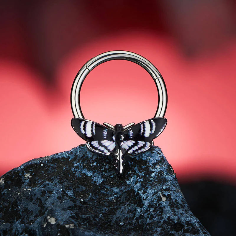 HAWK MOTH DAITH SEPTUM RING
