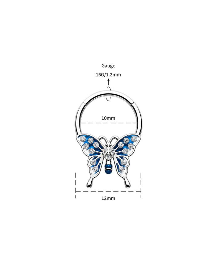 RAINFOREST BUTTERFLY SEPTUM RING