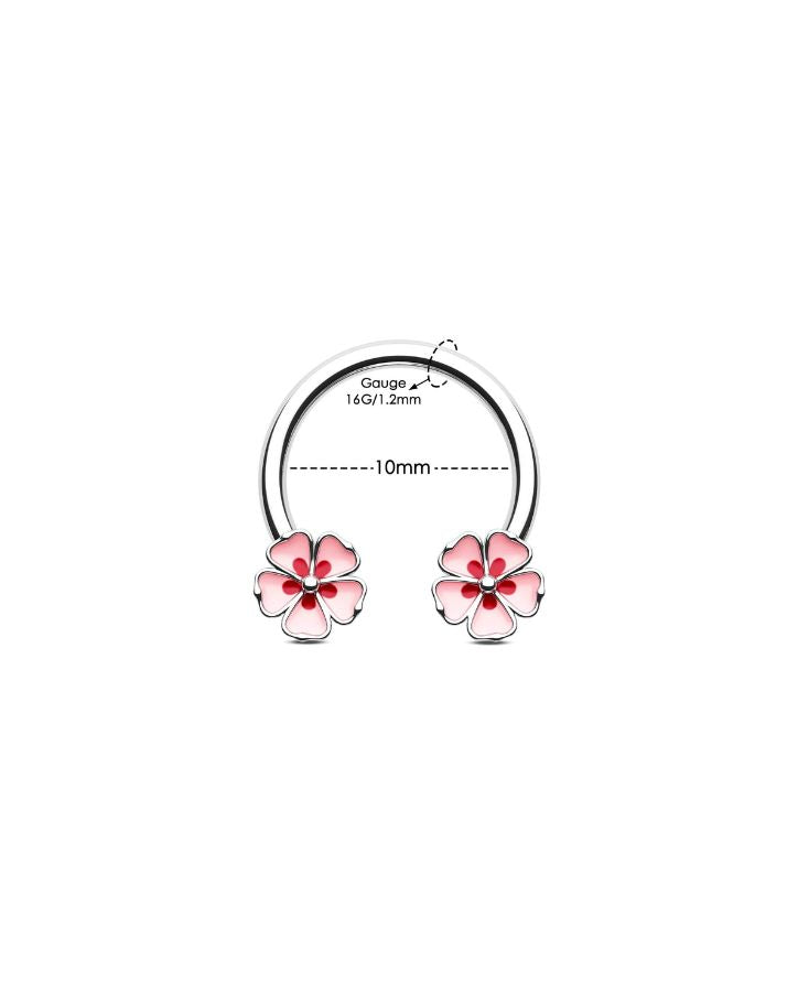 SPRING SAKURA HORSESHOE SEPTUM RING