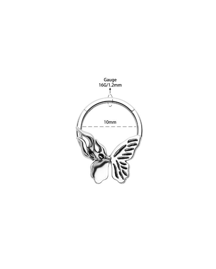 FLAMEWING BUTTERFLY SEGMENT SEPTUM RING