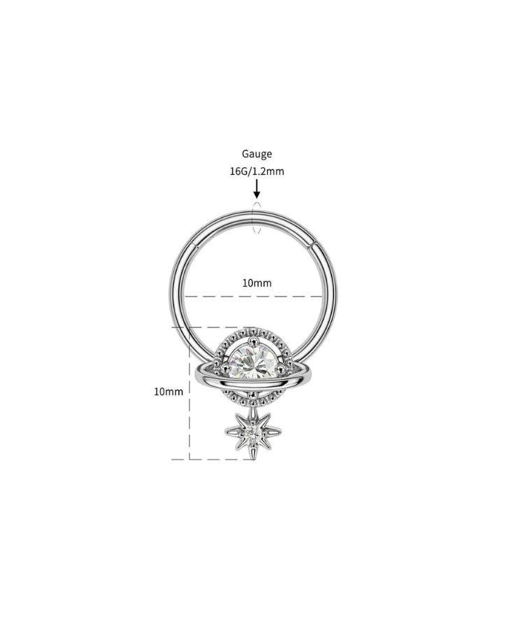 PLANET SUN SEGMENT SEPTUM RING