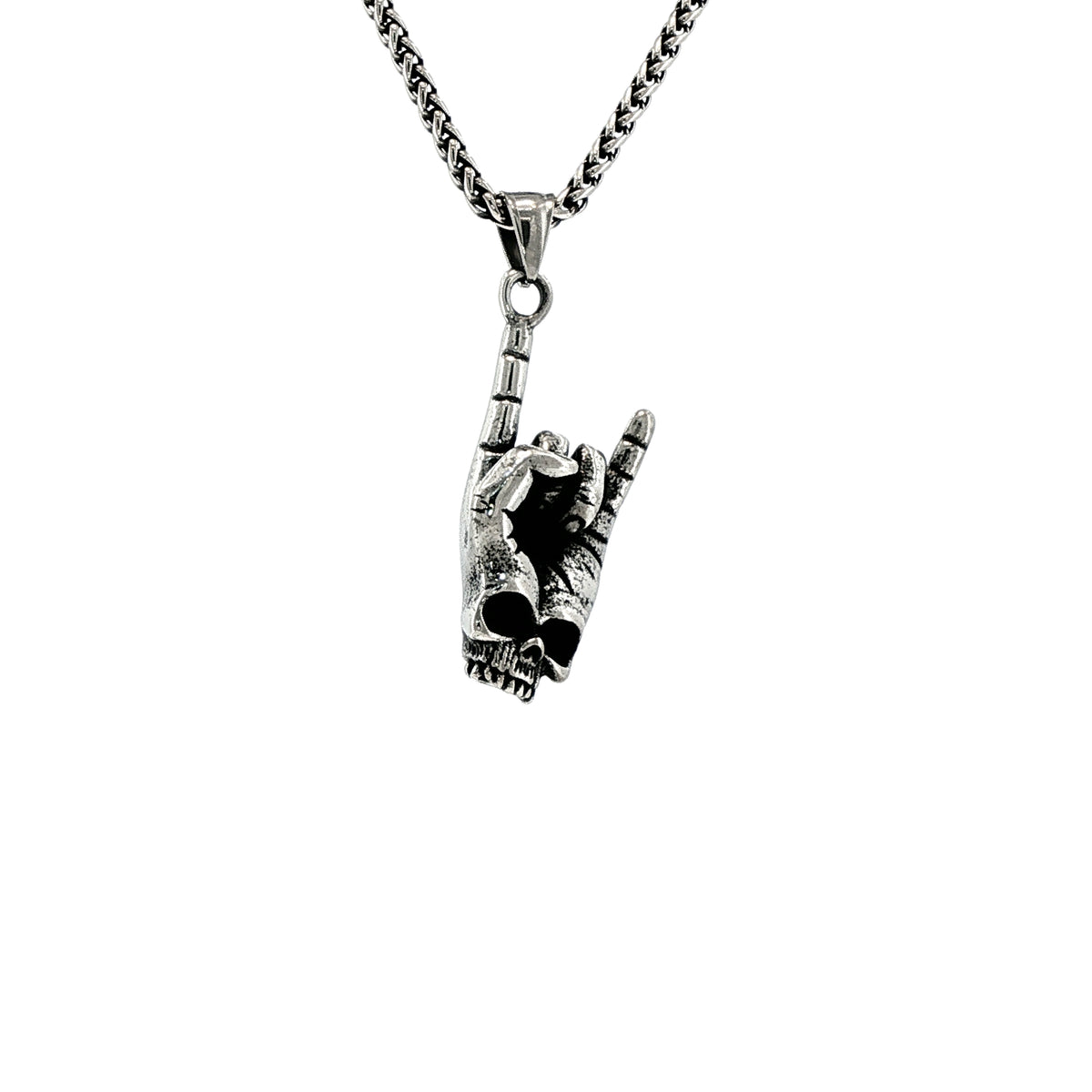 DEATH METAL PENDANT & CHAIN