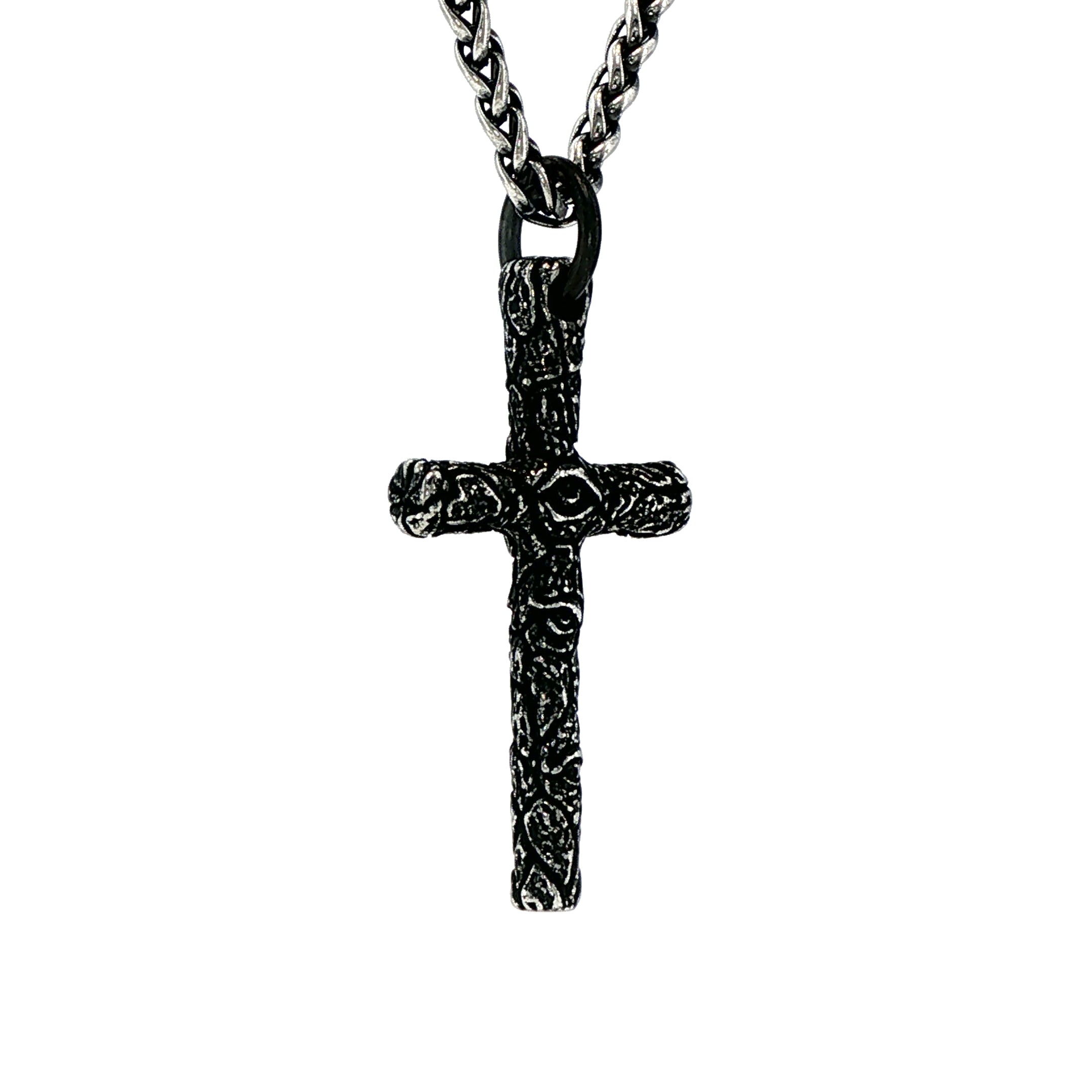 CROSS OF EYES PENDANT & CHAIN